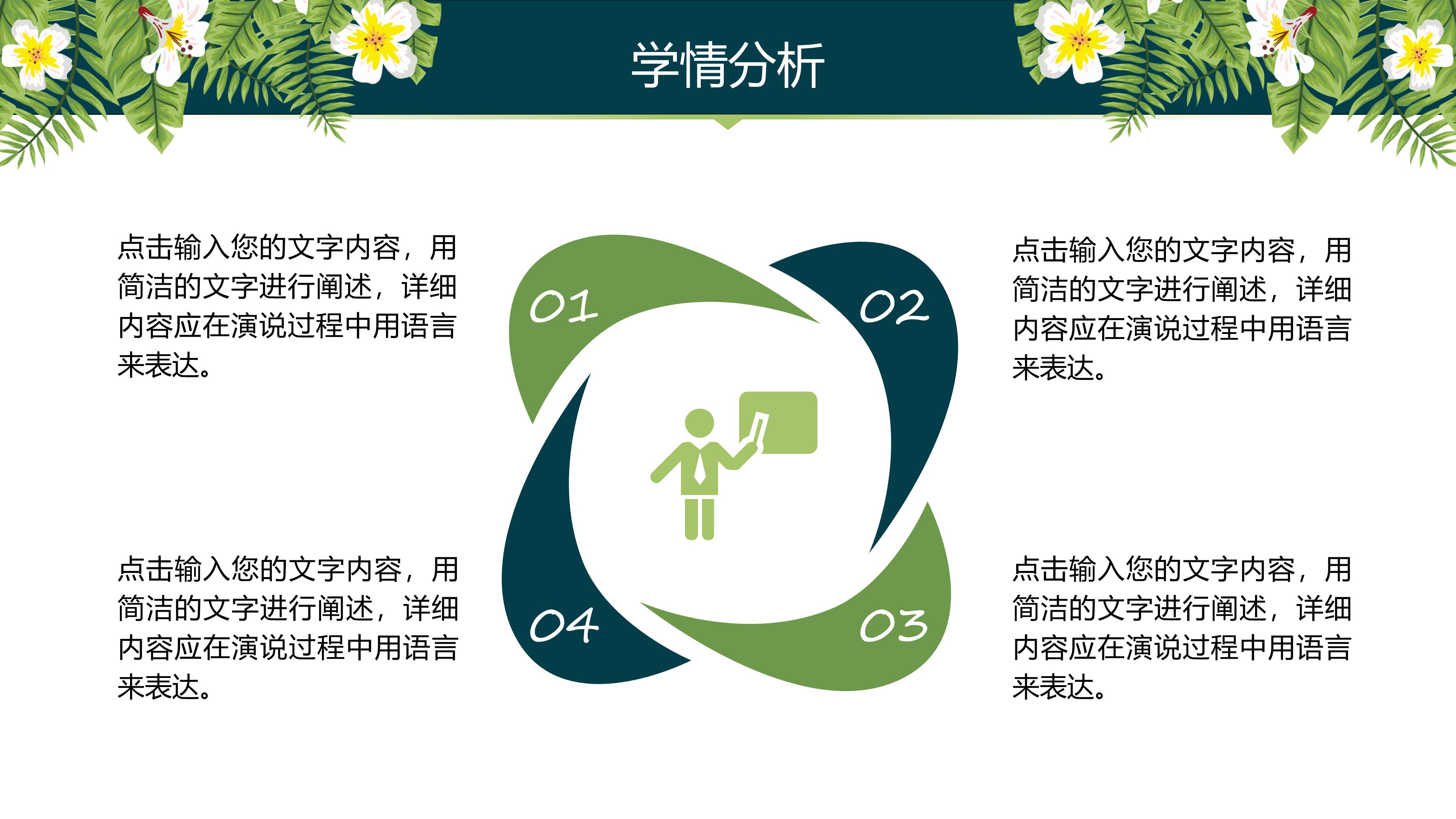 微视频教学设计ppt模板