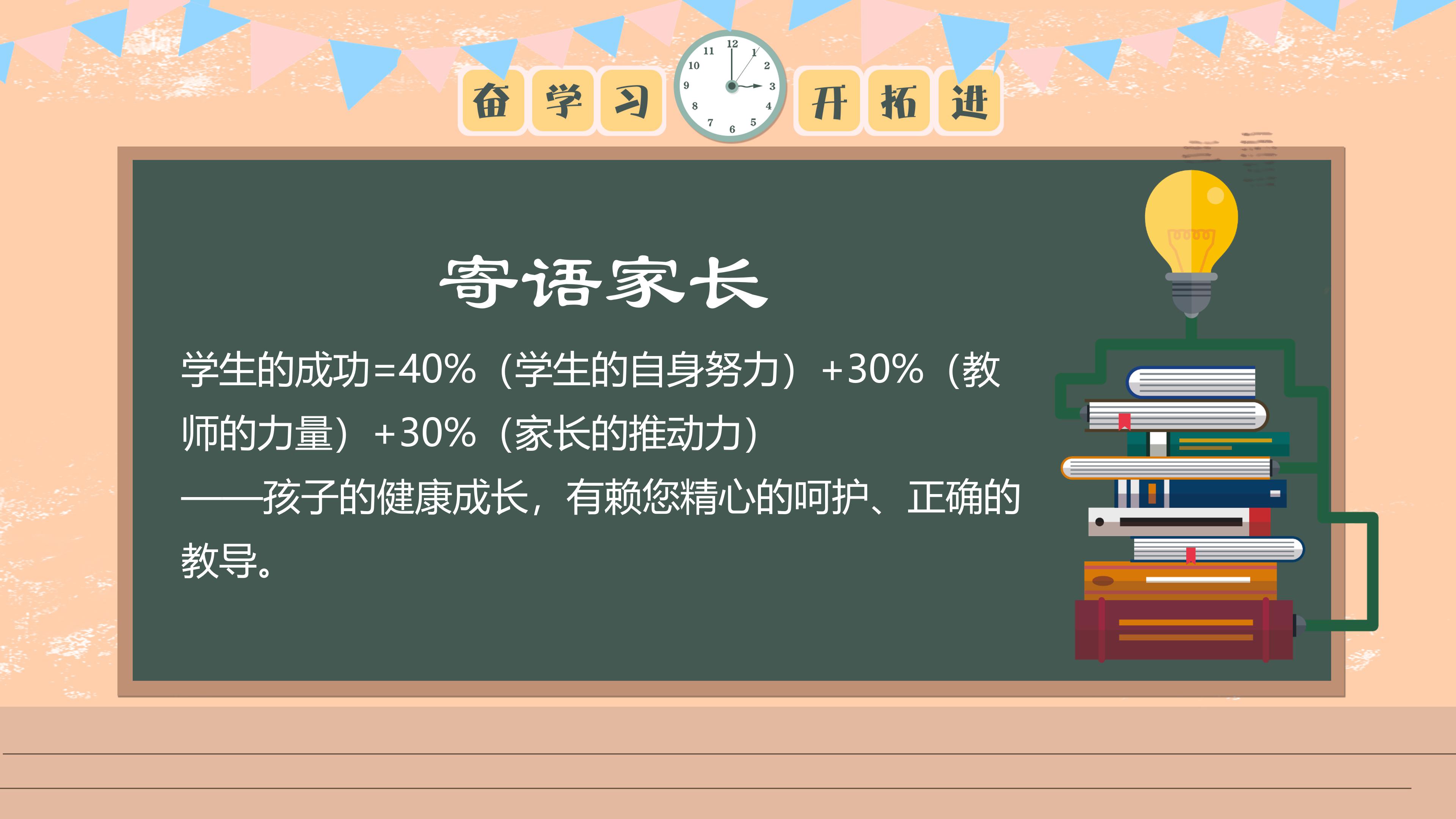 英语小学家长会ppt模板
