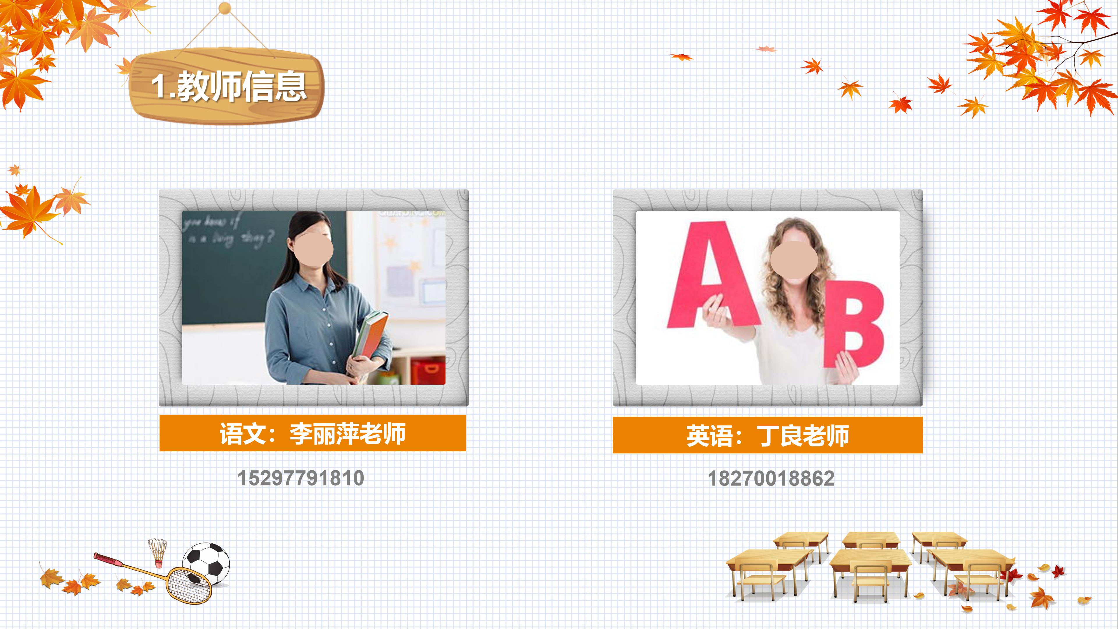 小学家长会班级介绍ppt模板