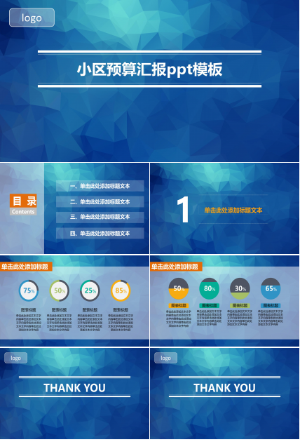 小区预算汇报ppt模板