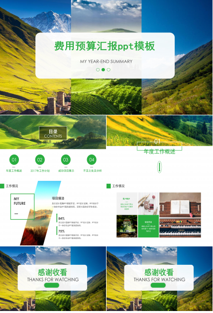 费用预算汇报ppt模板