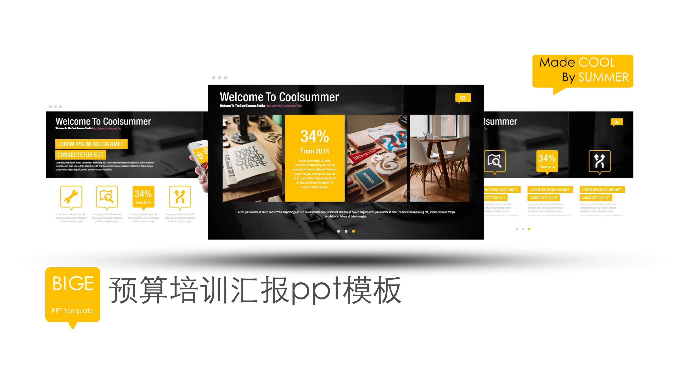 预算培训汇报ppt模板