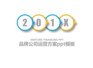 品牌公司运营方案ppt模板