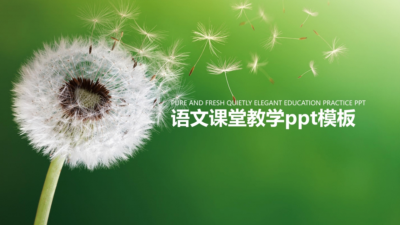 语文课堂教学ppt模板