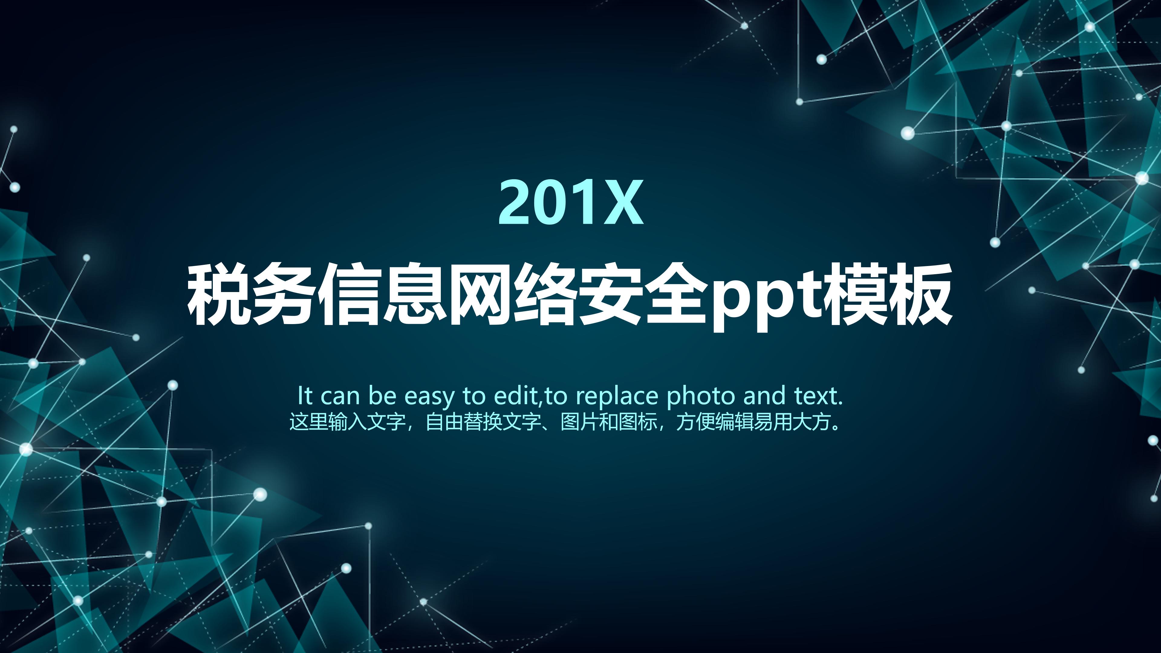 税务信息网络安全ppt模板