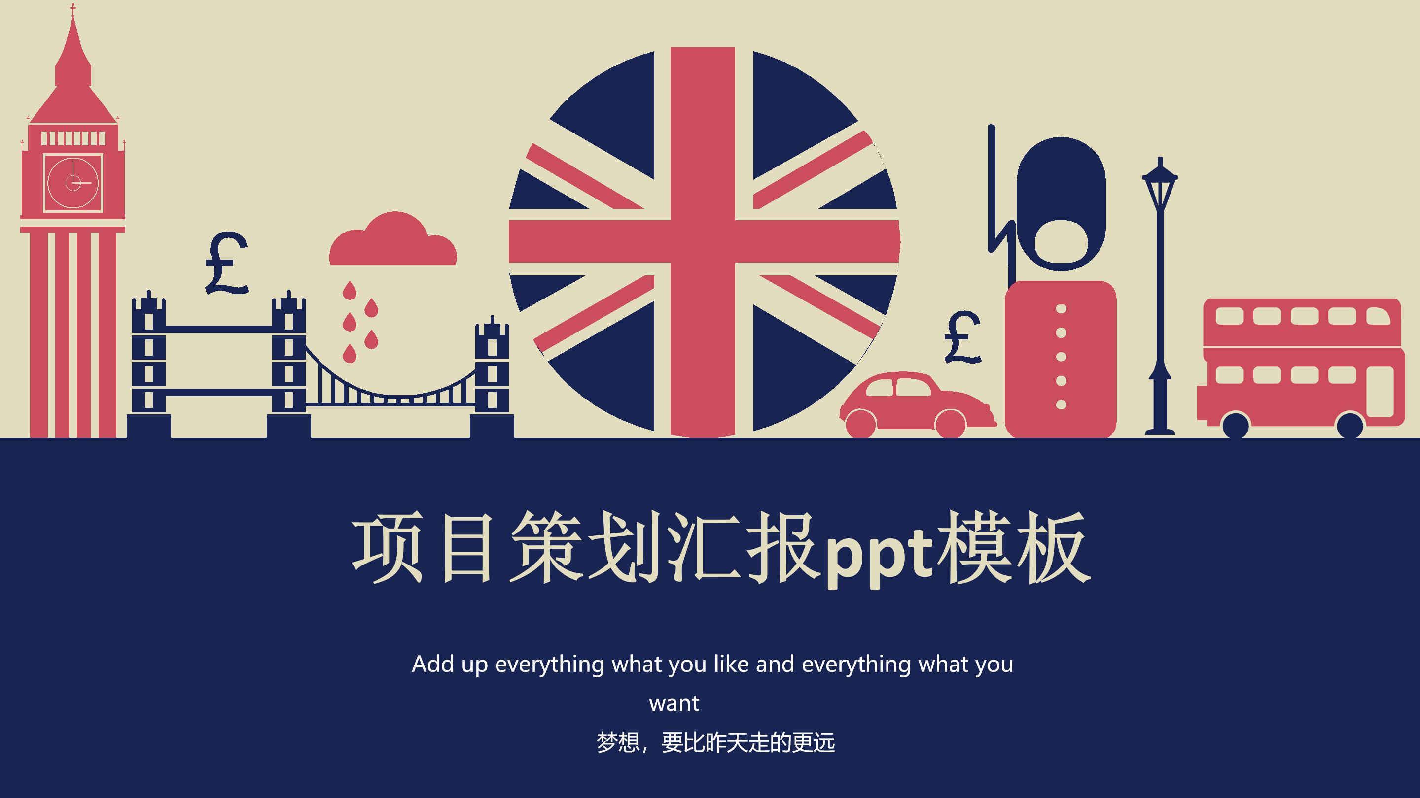 项目策划汇报ppt模板