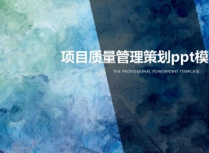 项目质量管理策划ppt模板