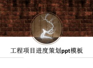 工程项目进度策划ppt模板