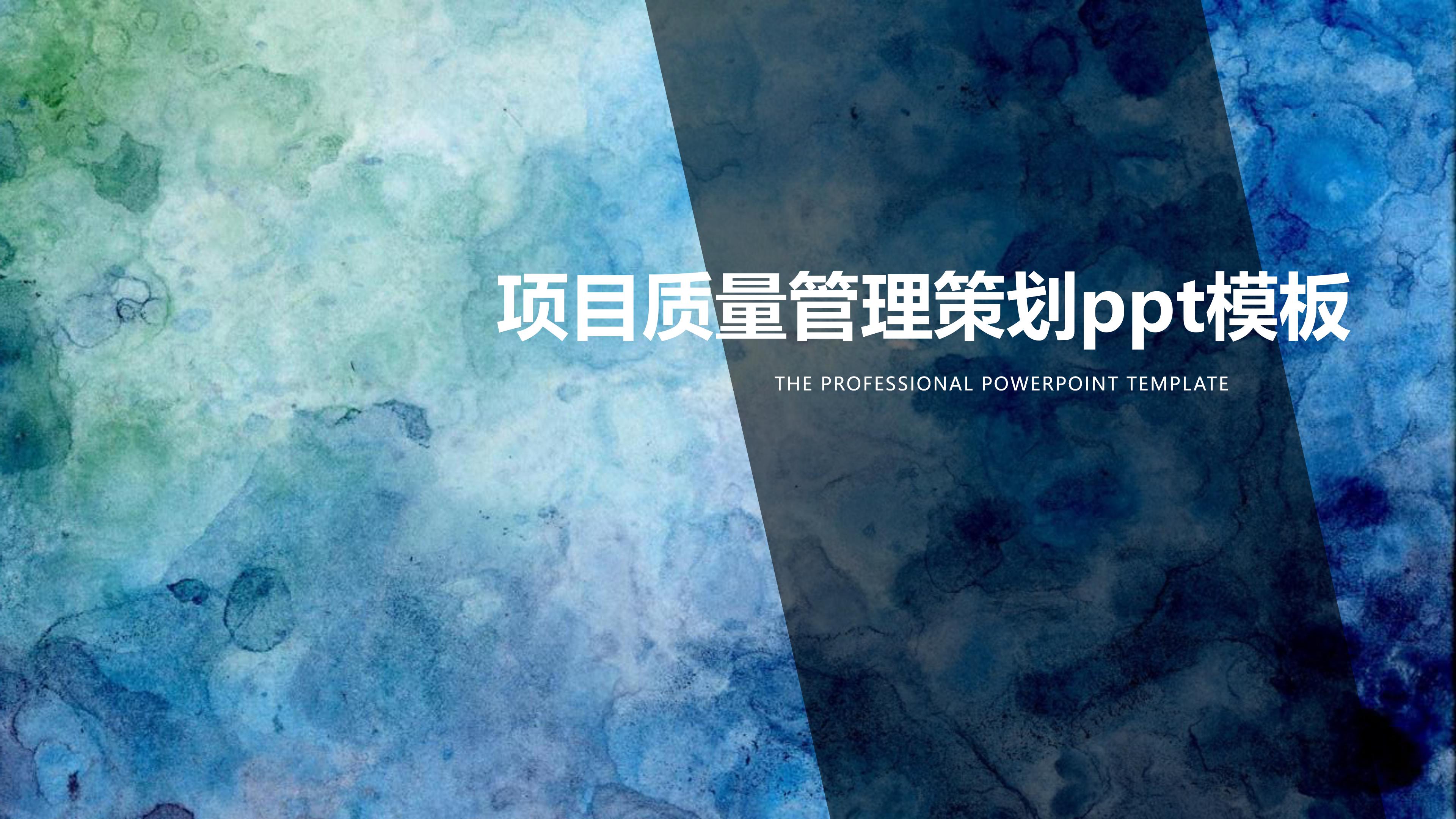 项目质量管理策划ppt模板