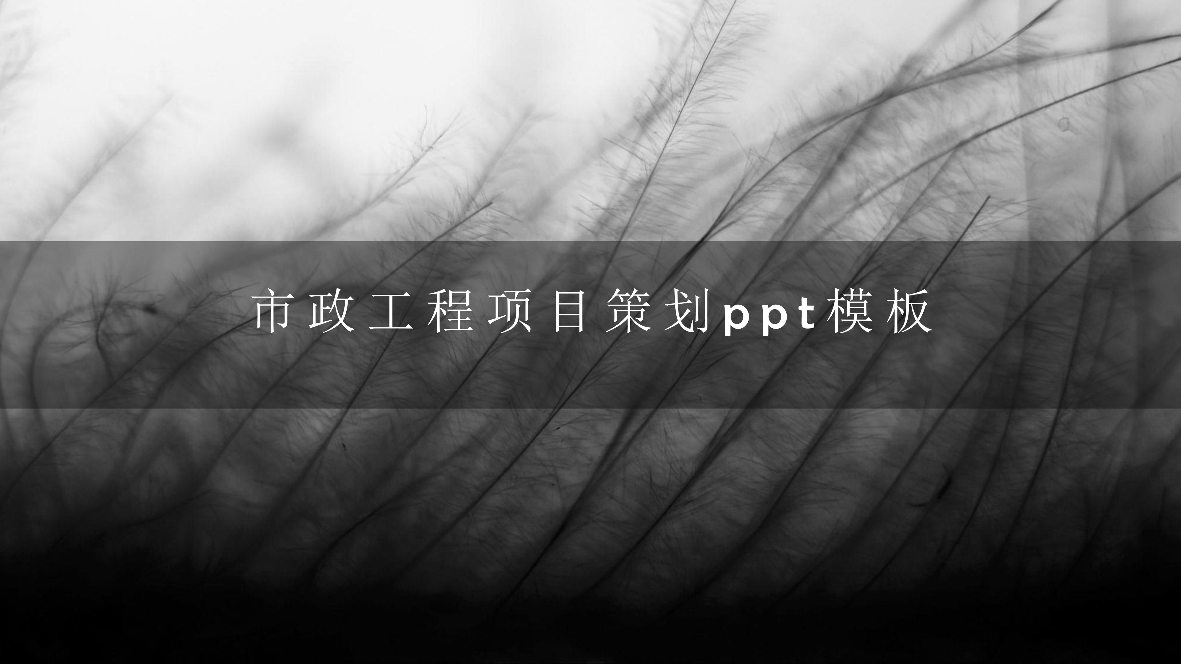 市政工程项目策划ppt模板