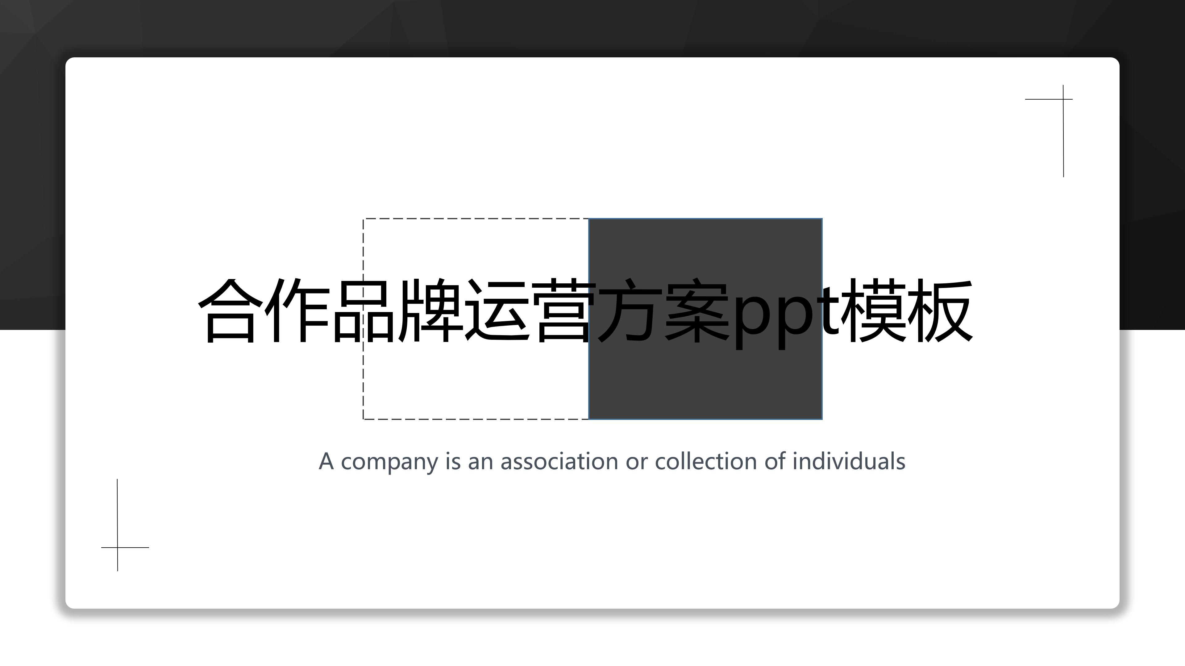合作品牌运营方案ppt模板