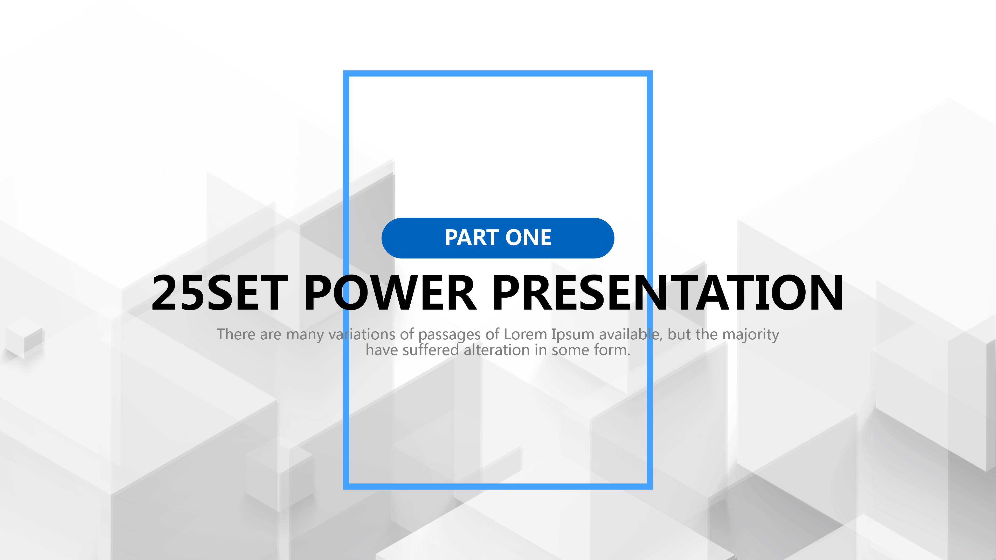 简约立方体扁平欧美范工作总结报告ppt模板