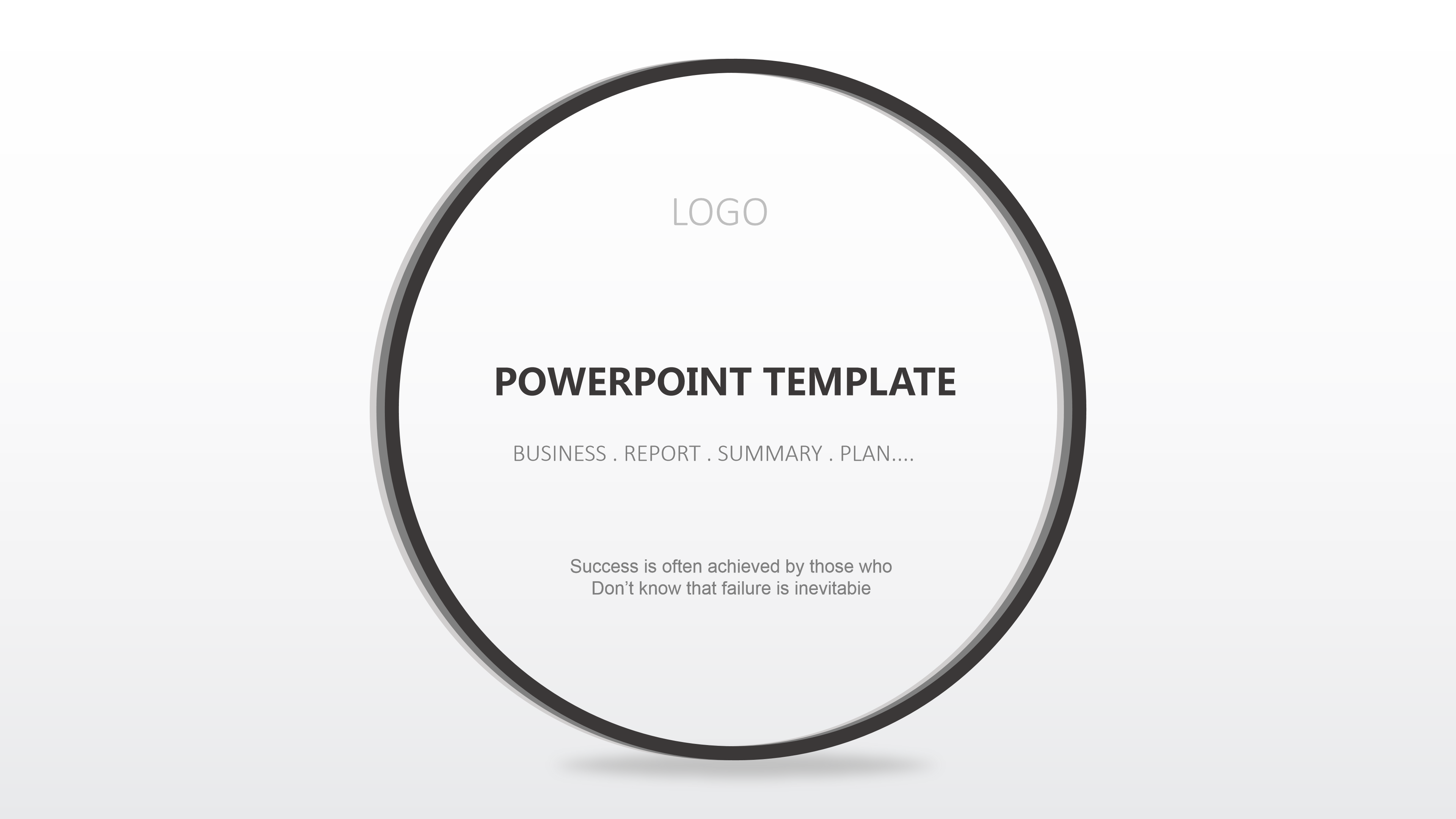简约线圈图形高端时尚风工作汇报ppt模板