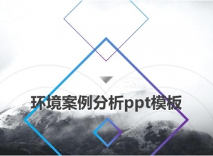 环境案例分析ppt模板