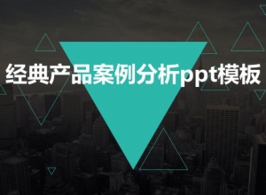 经典产品案例分析ppt模板