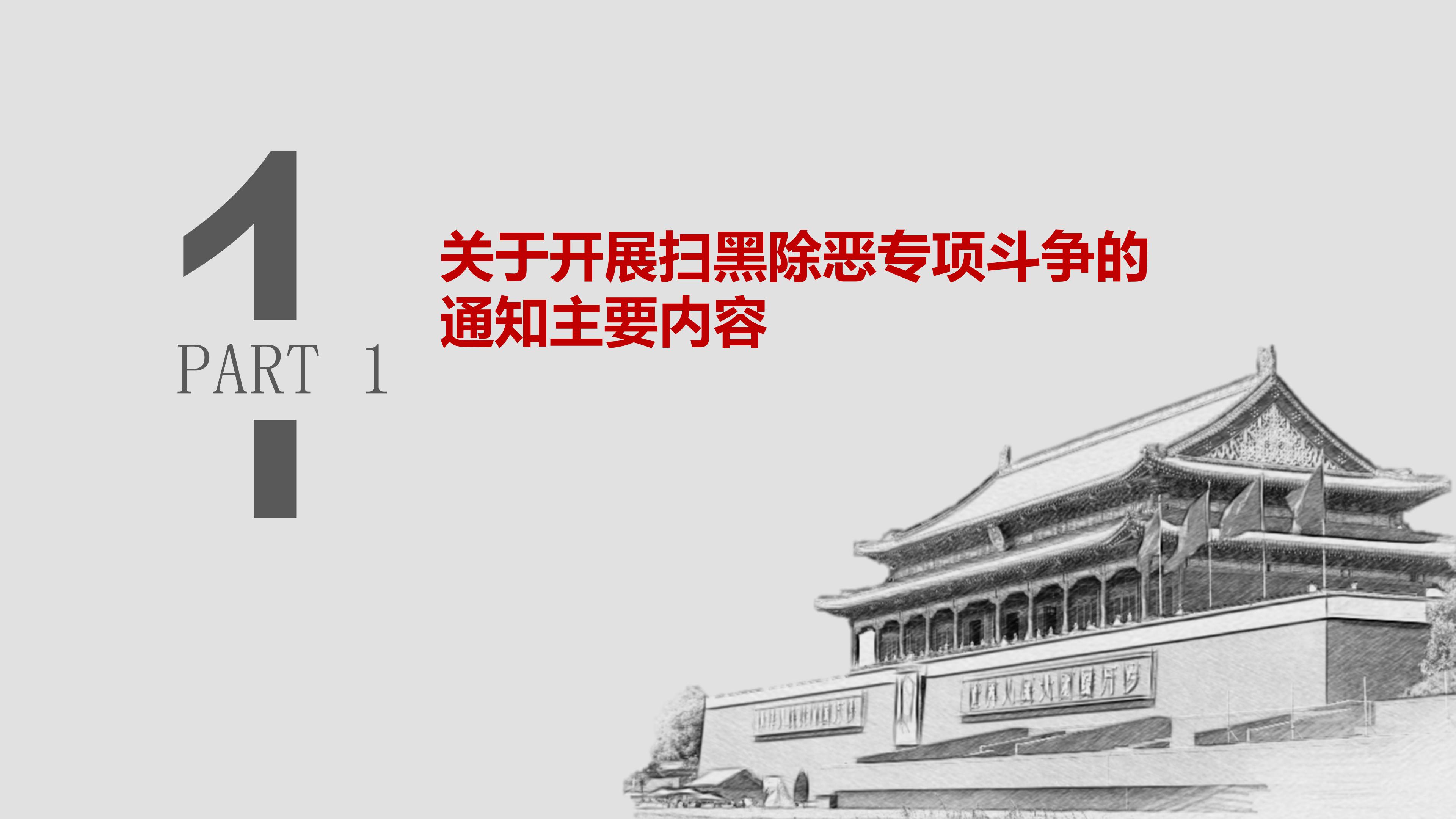 简洁开展扫黑除恶专项斗争工作汇报ppt模板