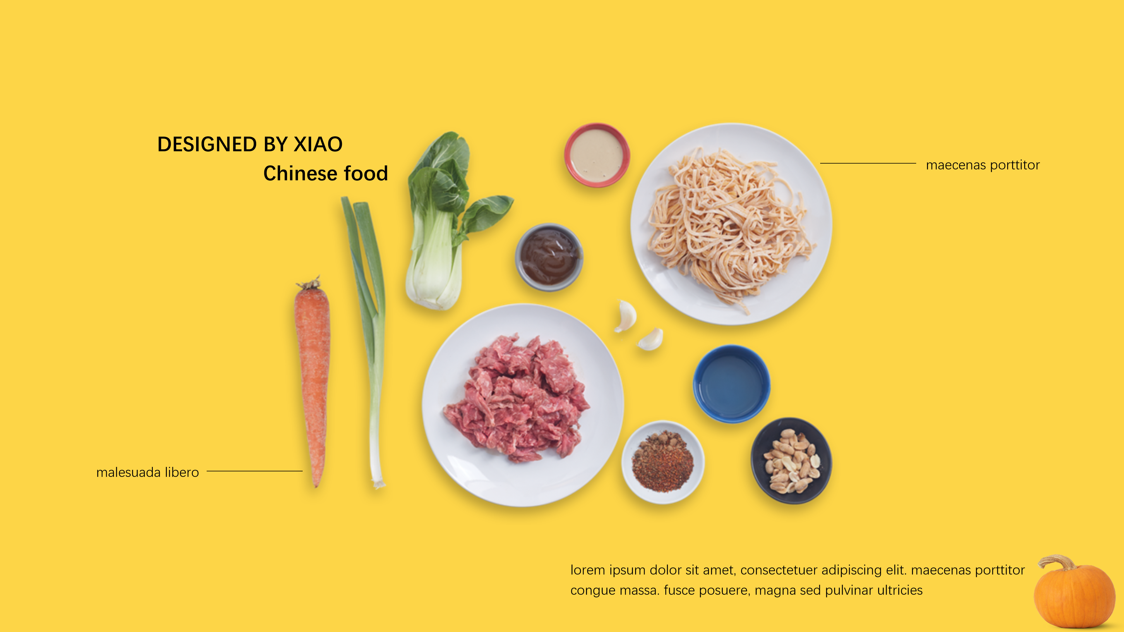 小清新时尚多彩美食主题ppt模板