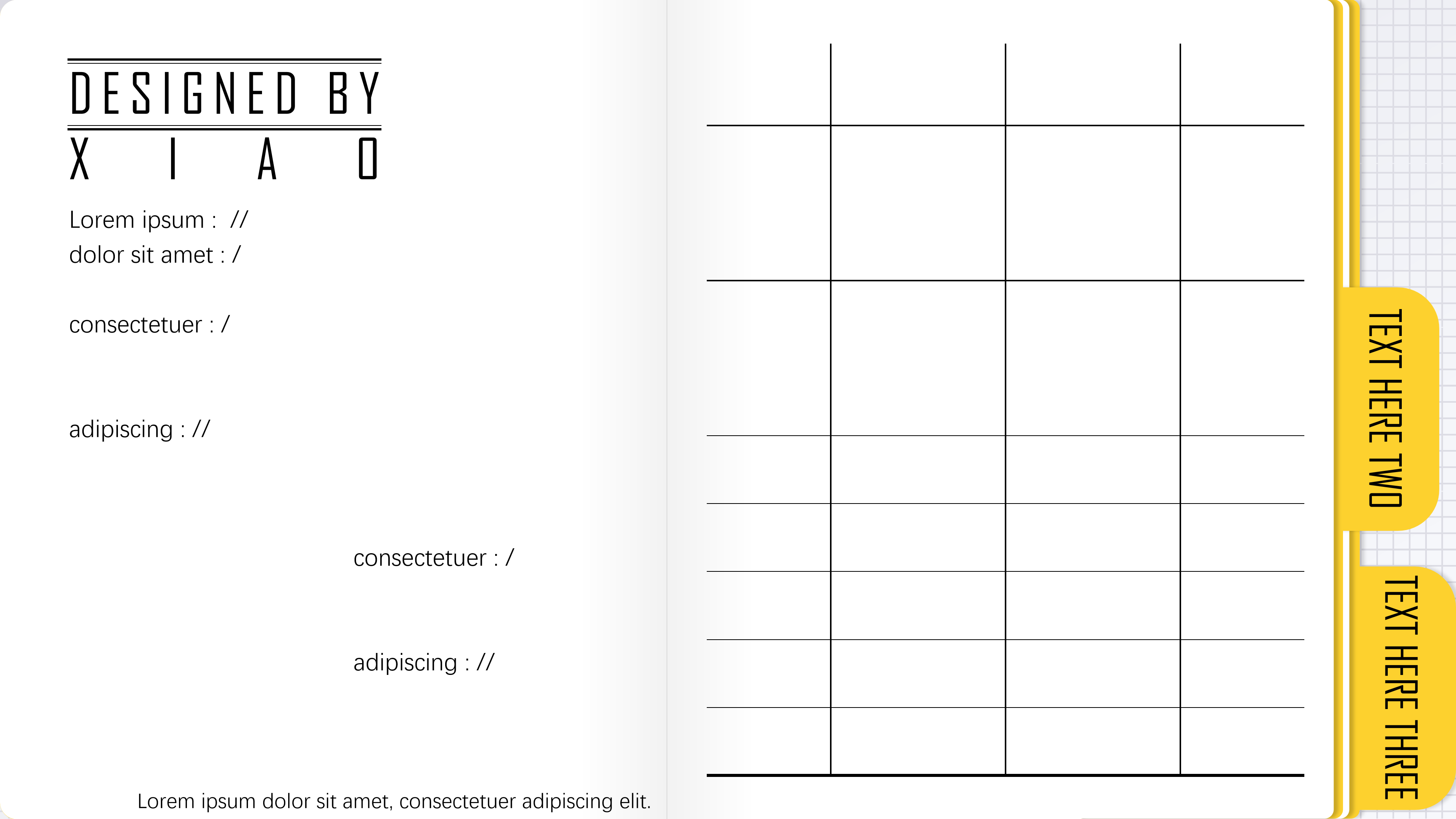极简个性风工作日程安排ppt模板