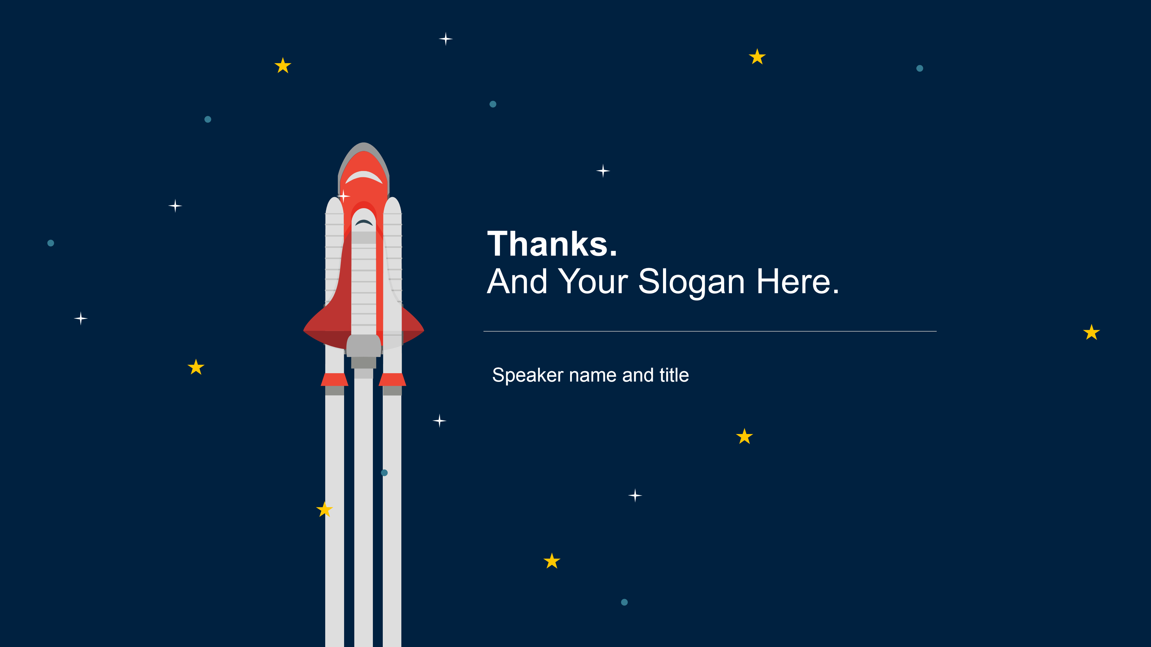 宇航员太空插画简约科技风ppt模板