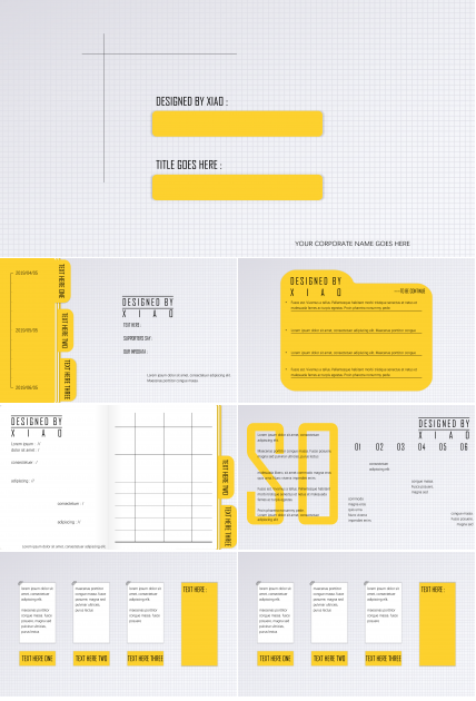 极简个性风工作日程安排ppt模板