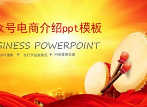 公众号电商介绍ppt模板