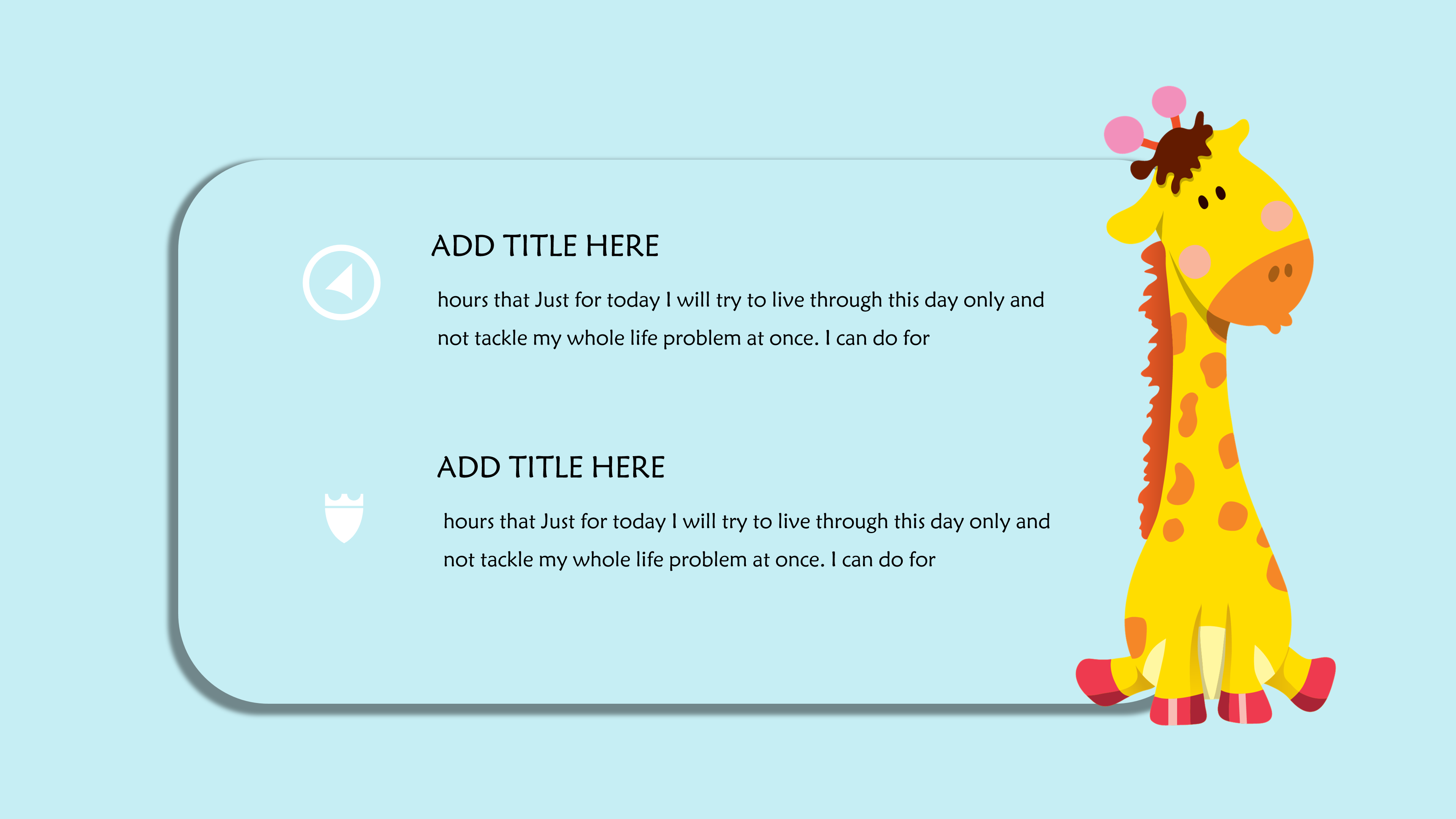 可爱卡通剪纸风格PPT模板