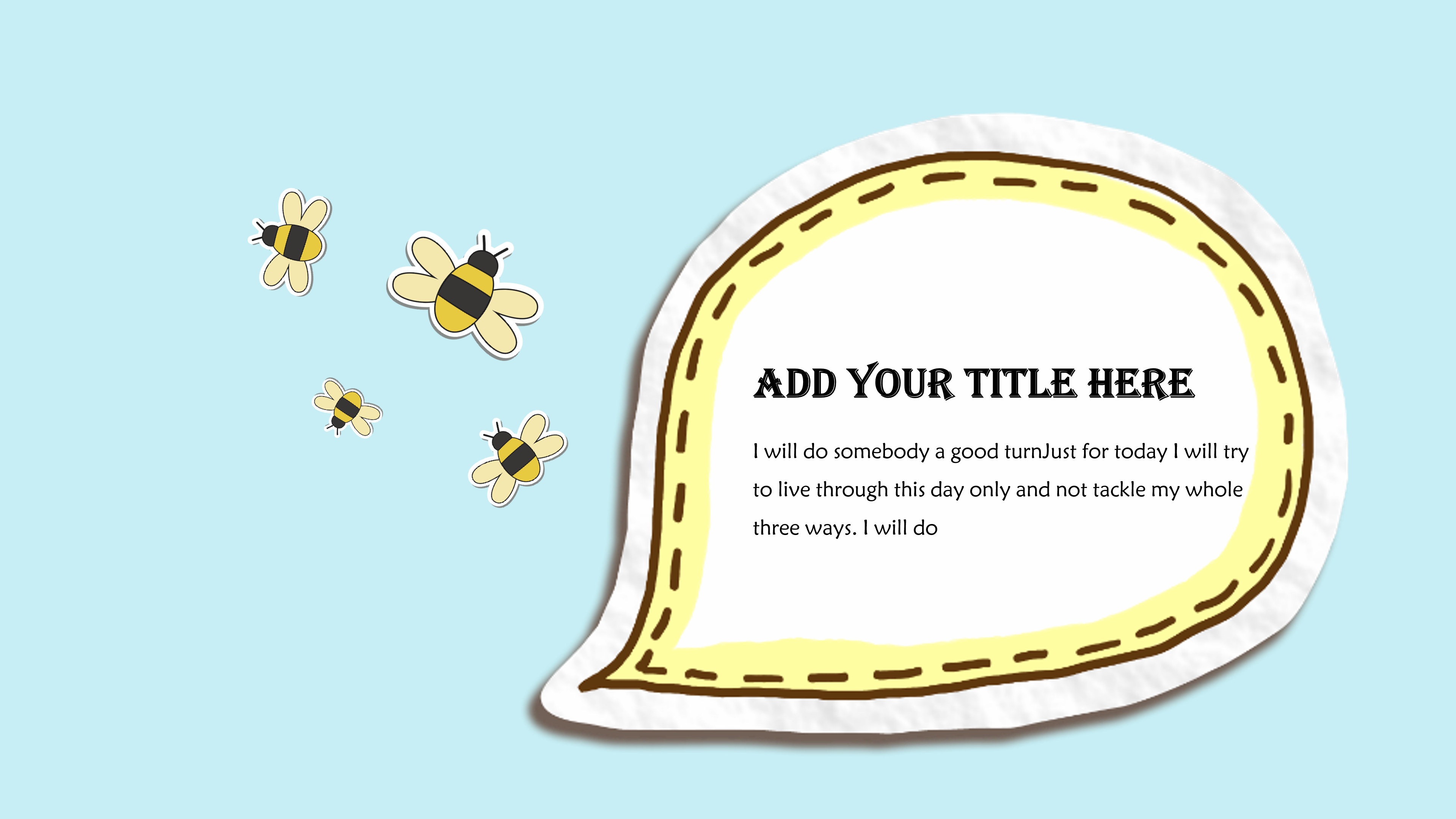 可爱卡通剪纸风格PPT模板