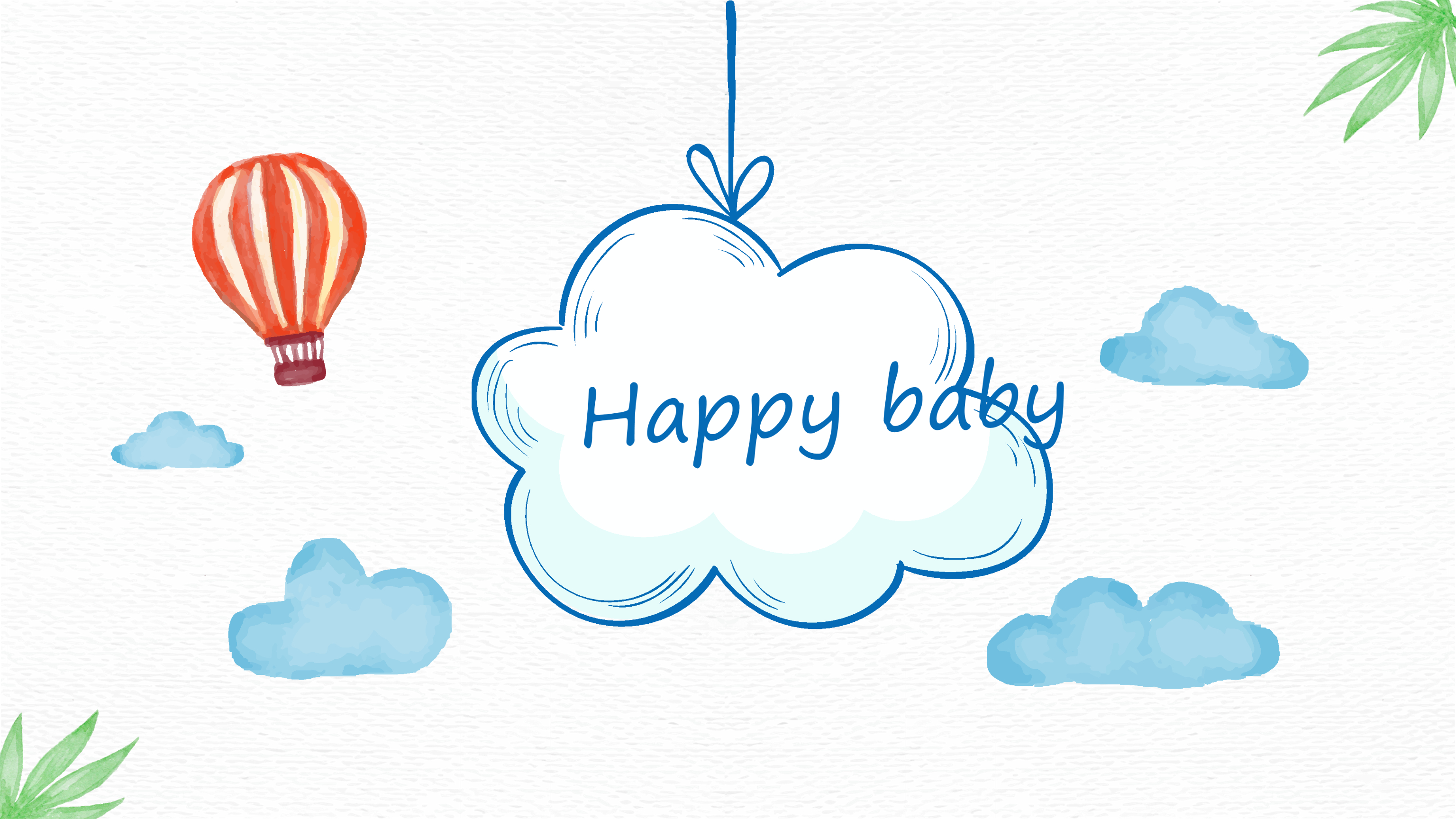 卡通儿童旅行电子相册PPT模板