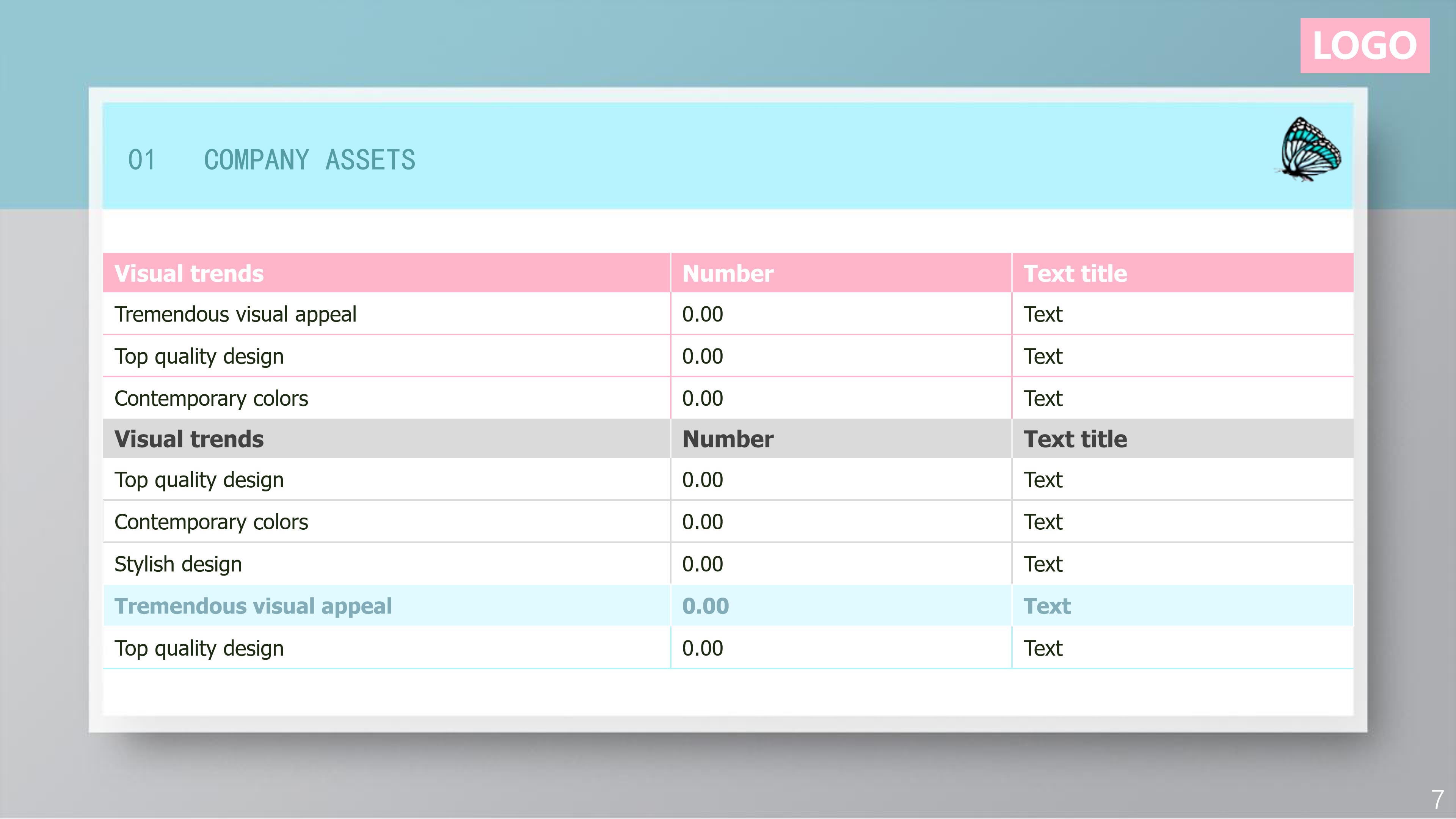 时尚清新蓝粉背景点缀活动策划案PPT模板