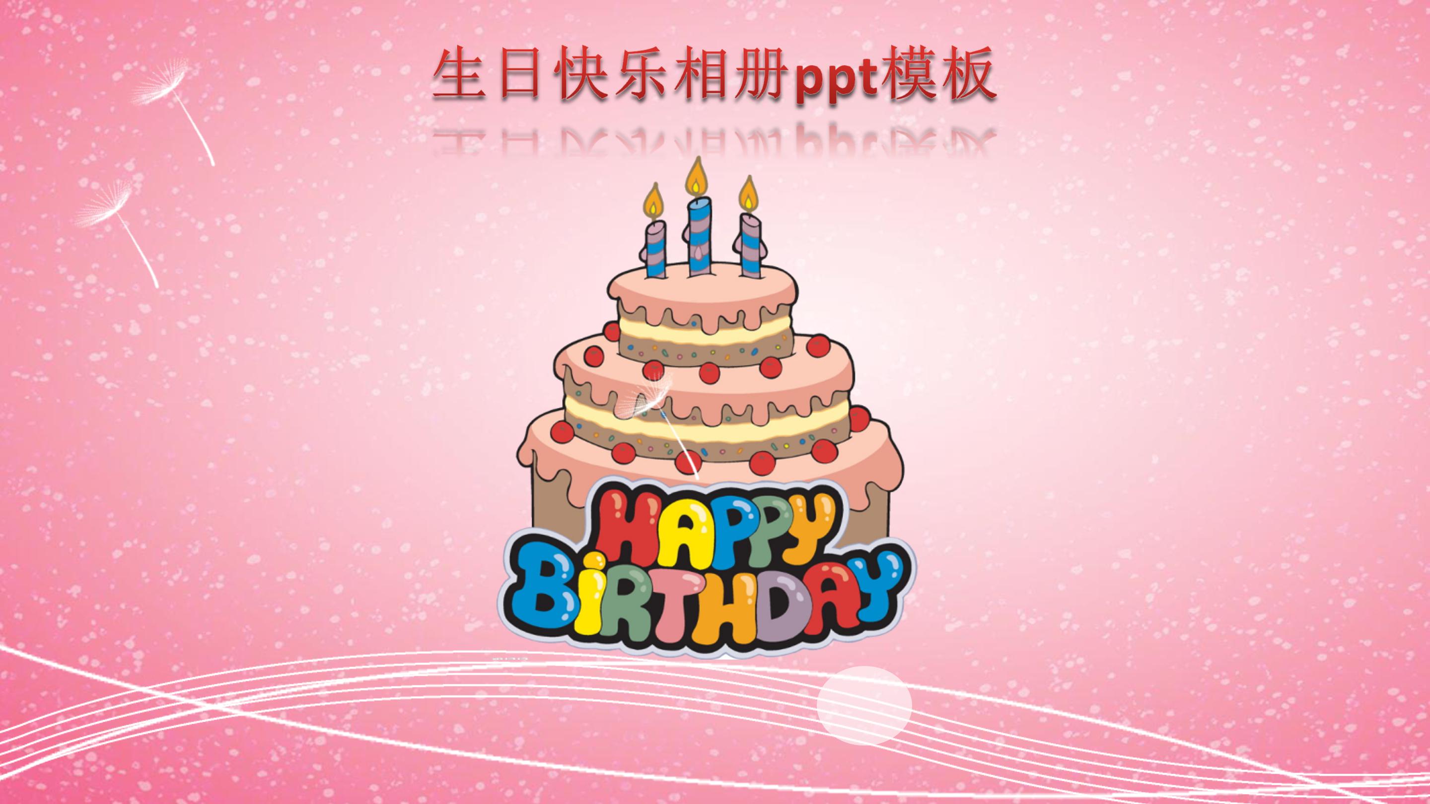 生日快乐相册ppt模板
