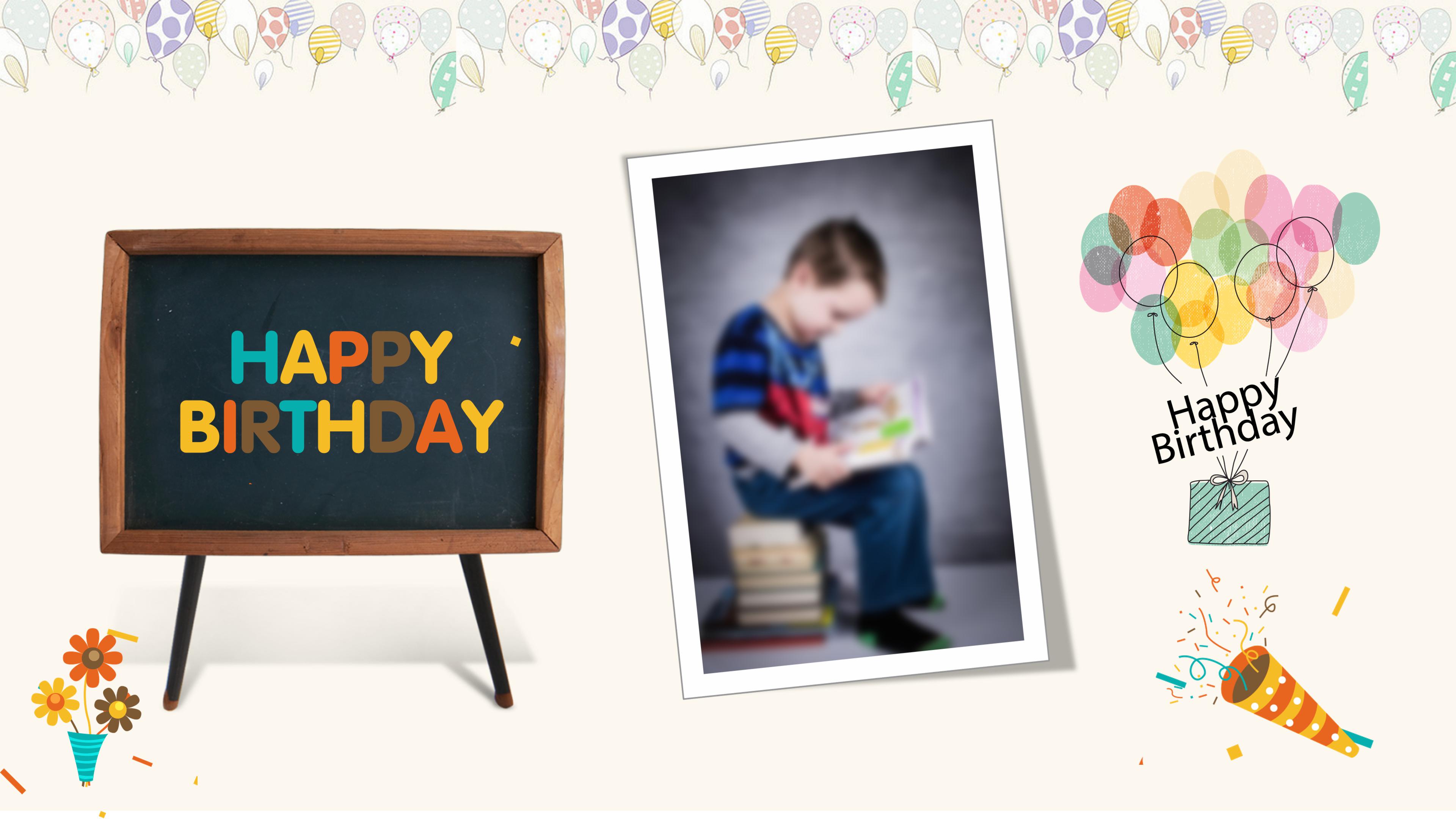 学生生日快乐ppt模板