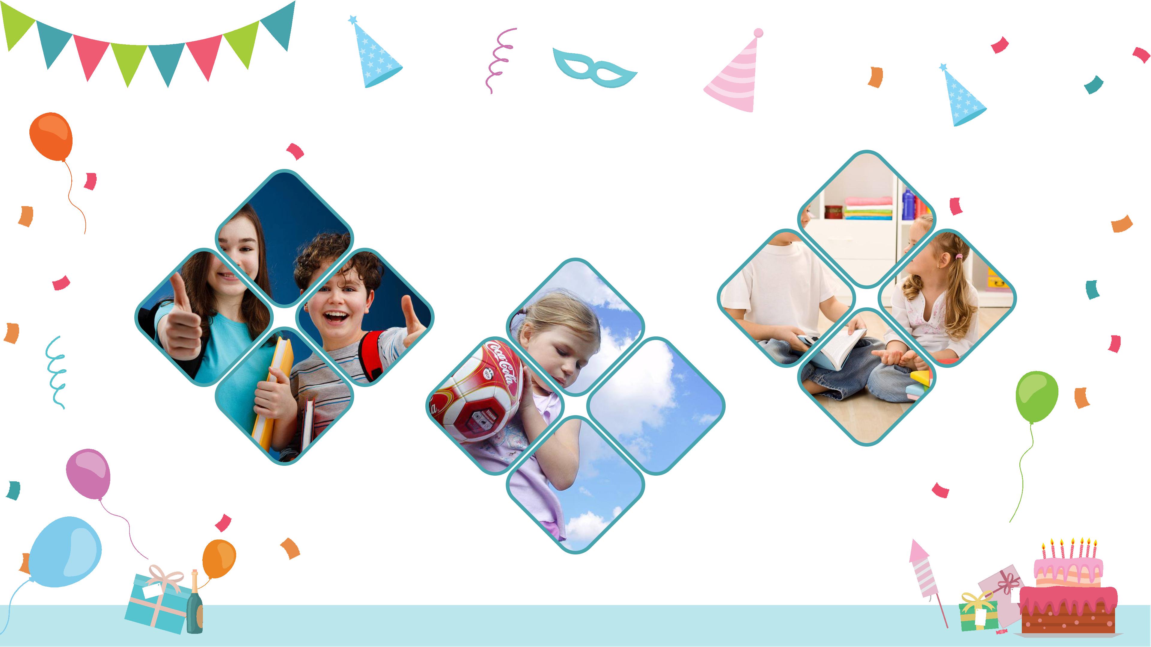 幼儿园生日快乐ppt模板