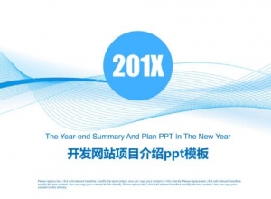 开发网站项目介绍ppt模板