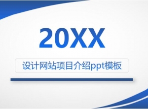 设计网站项目介绍ppt模板