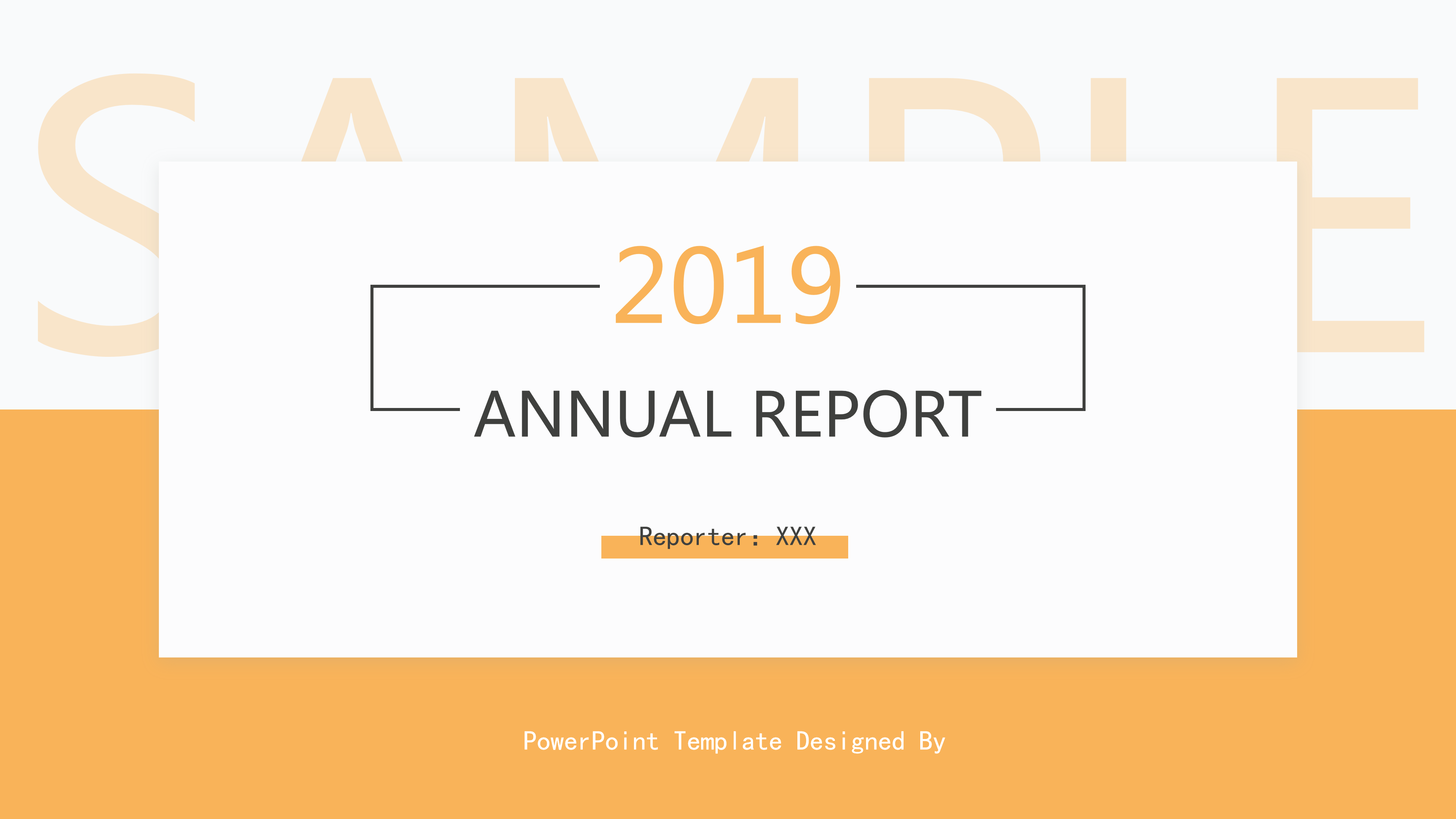 简洁色块线条文字排版PPT模板