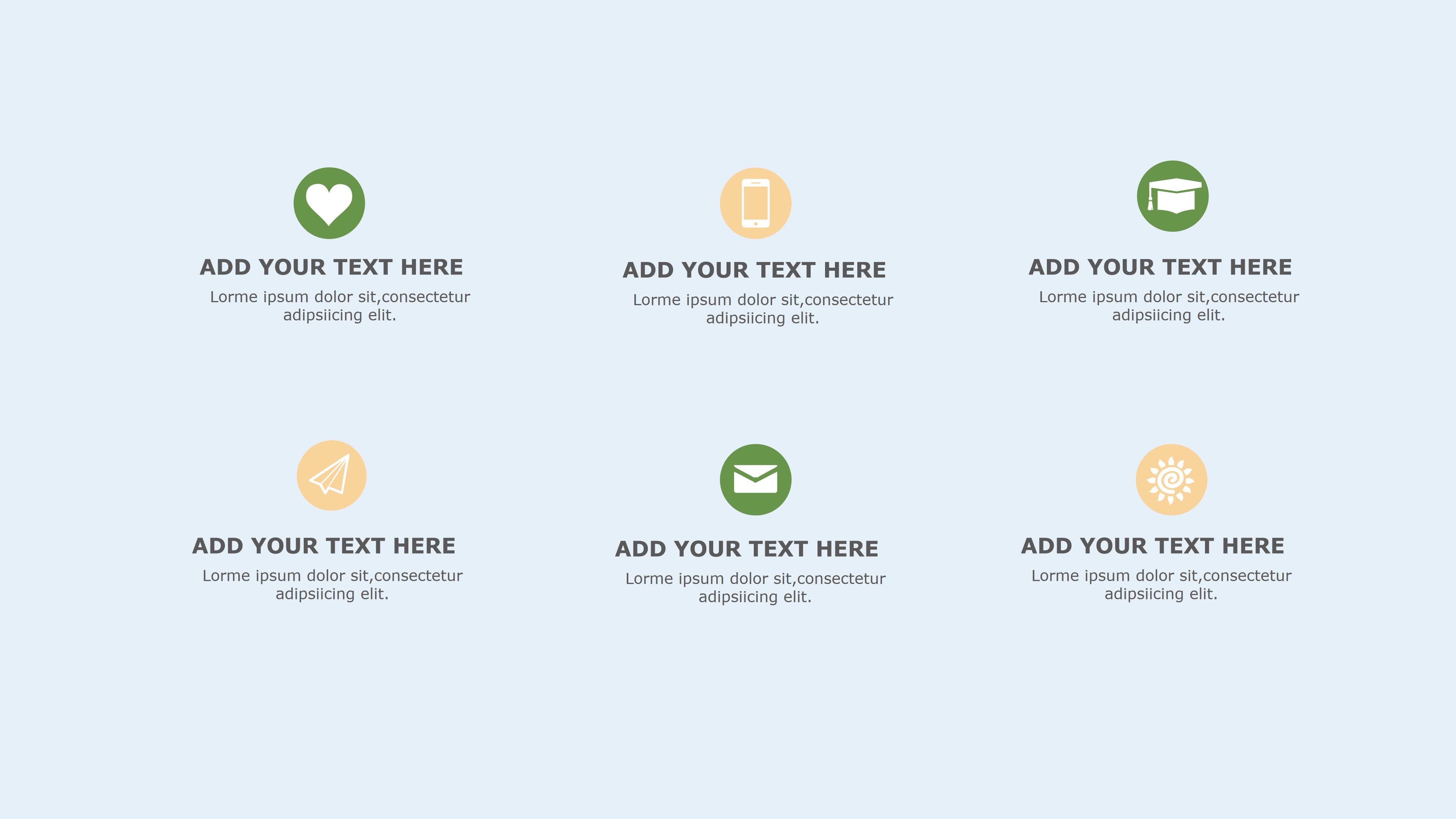 淡雅清新蓝天花卉背景点缀毕业论文答辩PPT模板