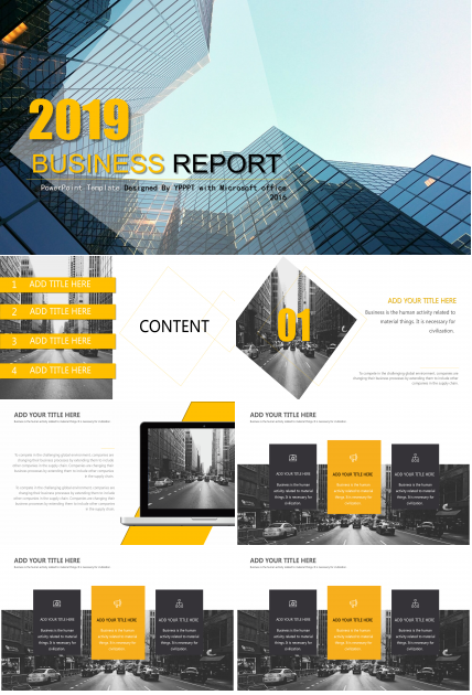 欧美风大气简约商务PPT模板