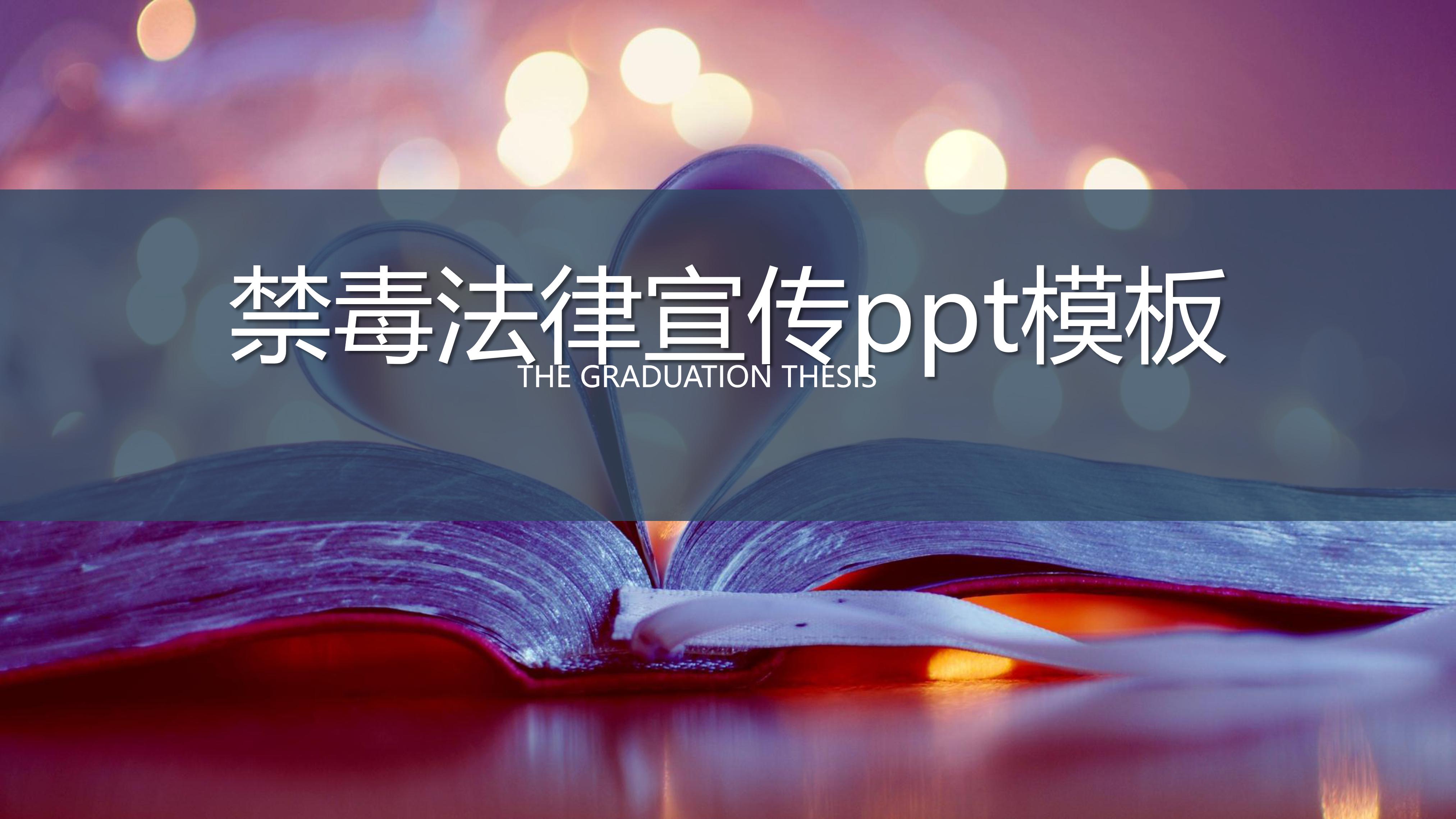 禁毒法律宣传ppt模板