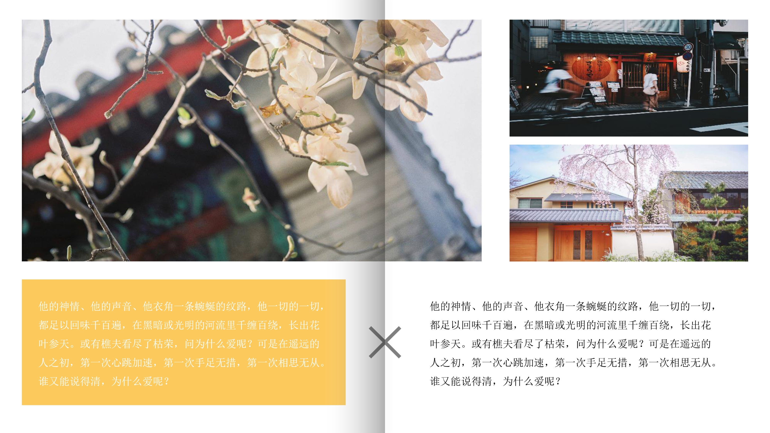 文艺范图文排版图集PPT模板