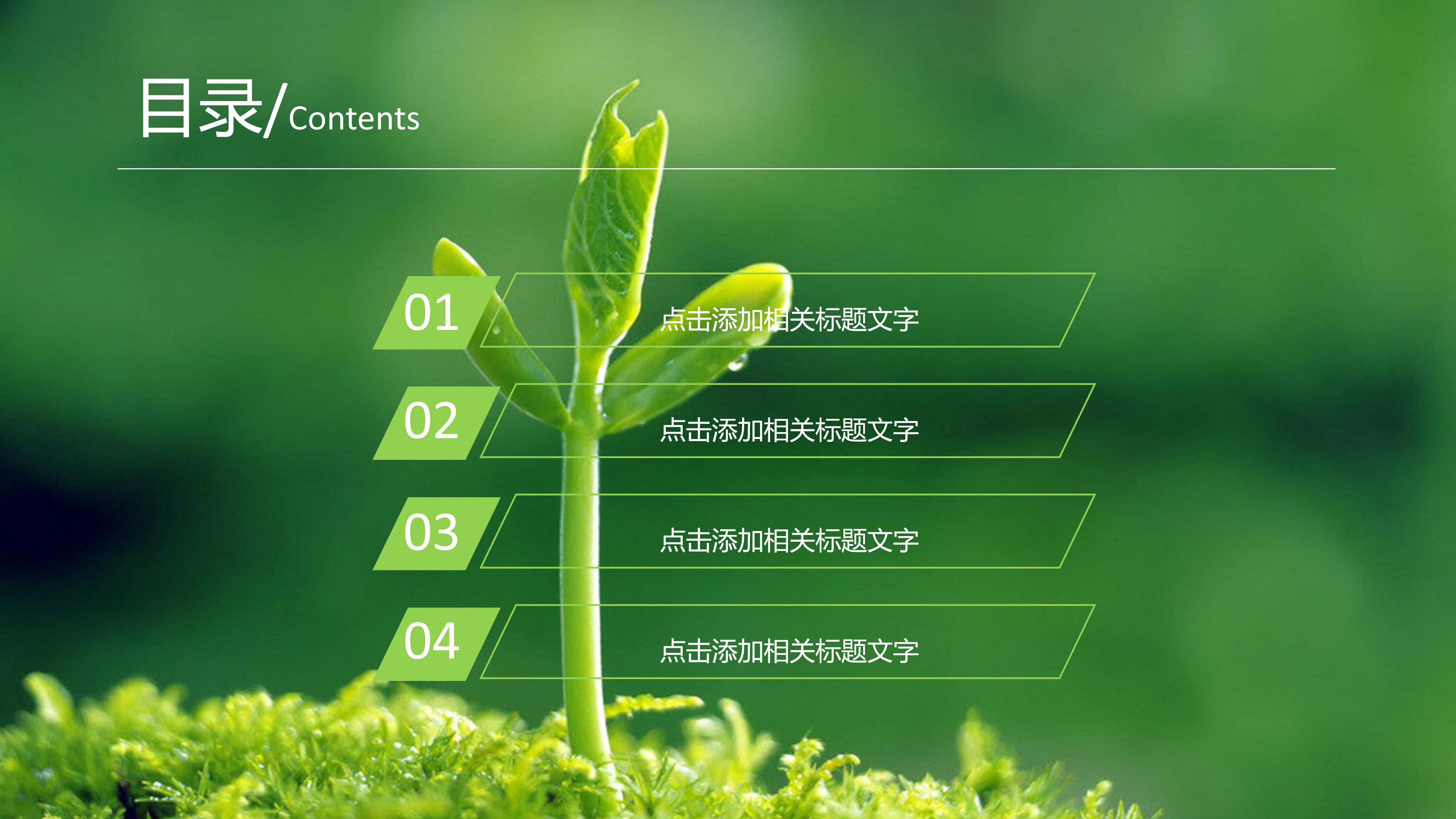 环境污染报告ppt模板