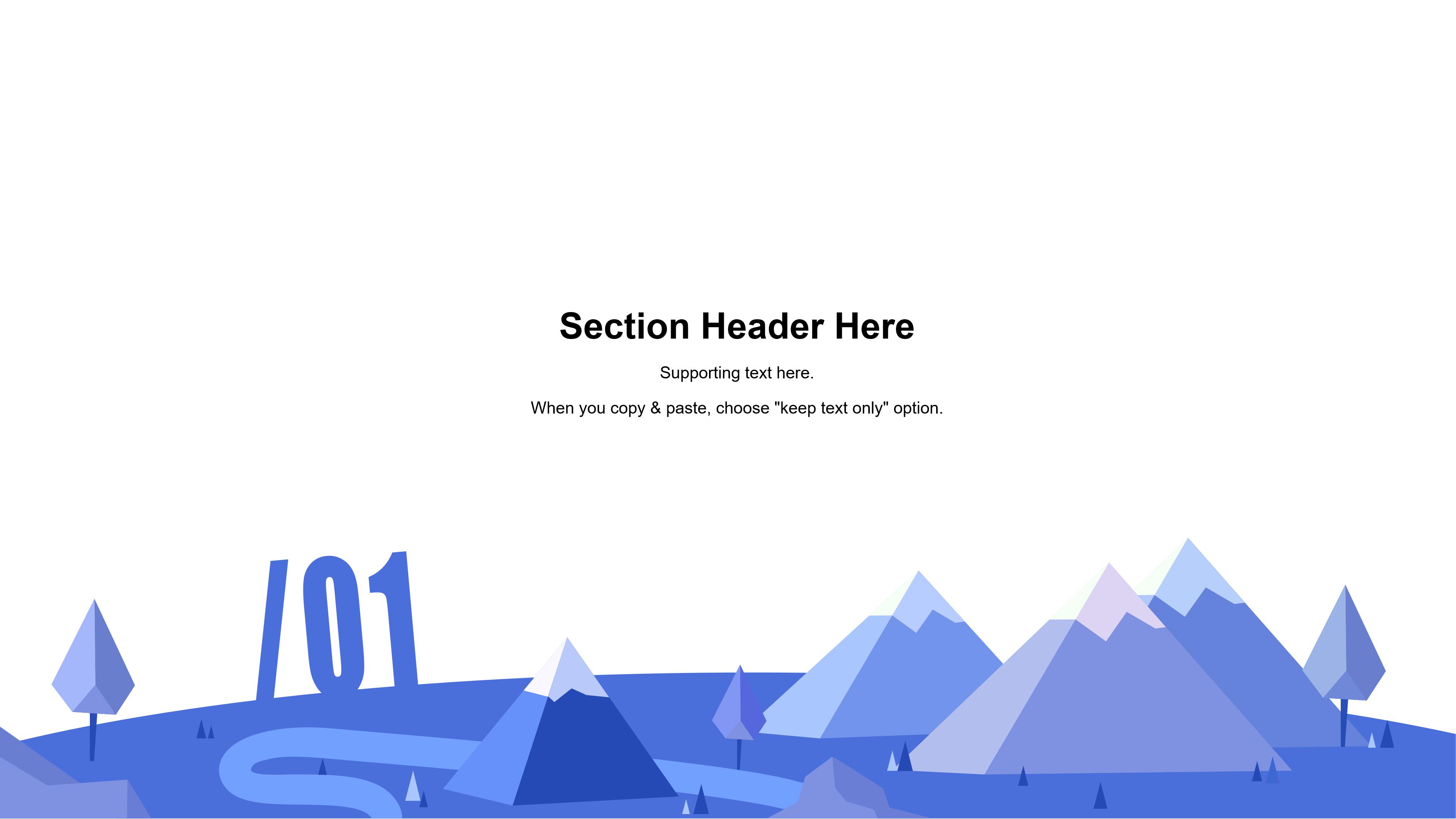 创意唯美冰山手绘插画背景个人工作计划PPT模板