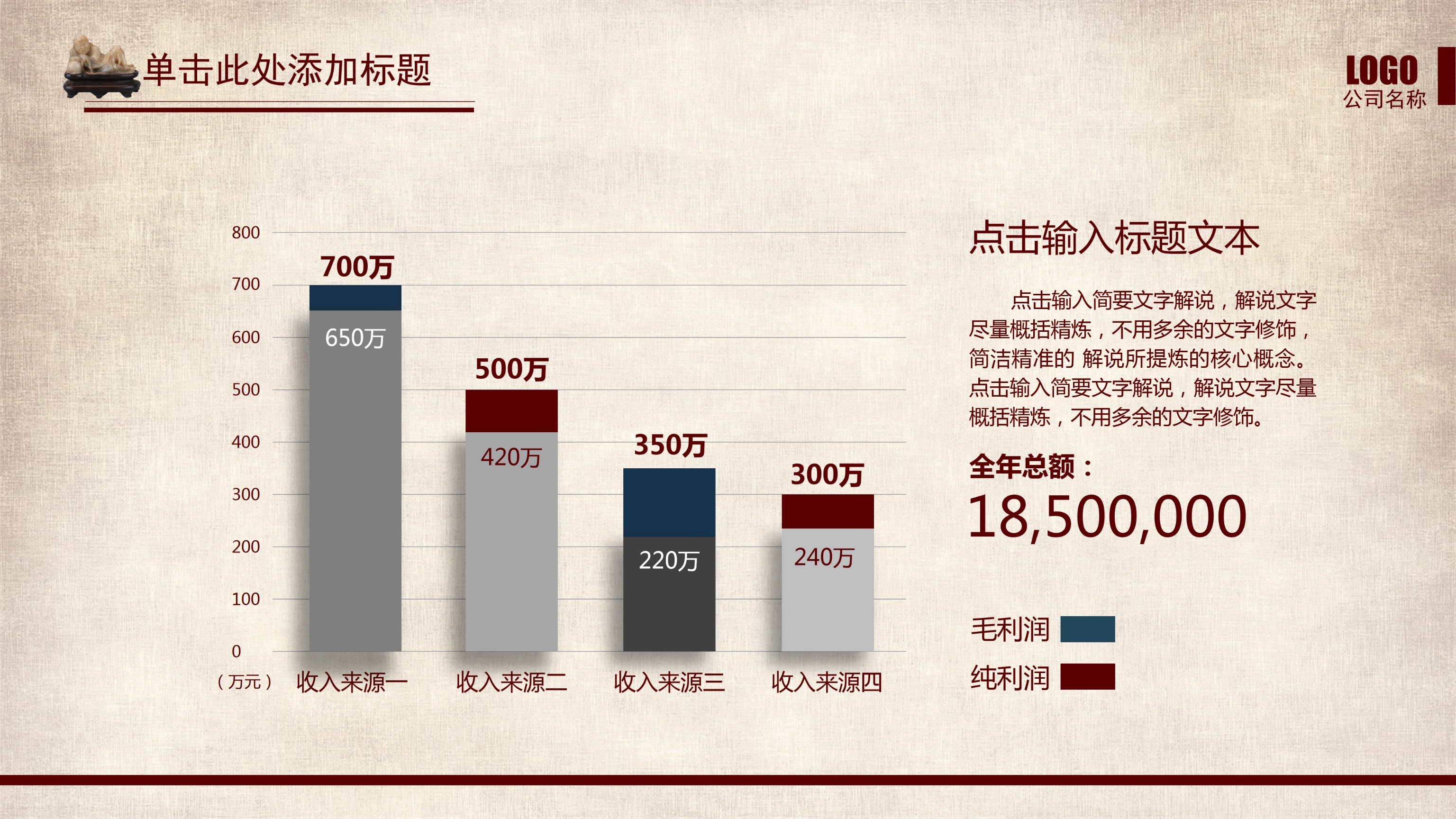 大气中国风工作总结报告ppt模板