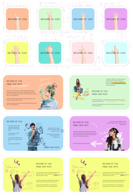 个性鲜明青春校园系列主题ppt模板