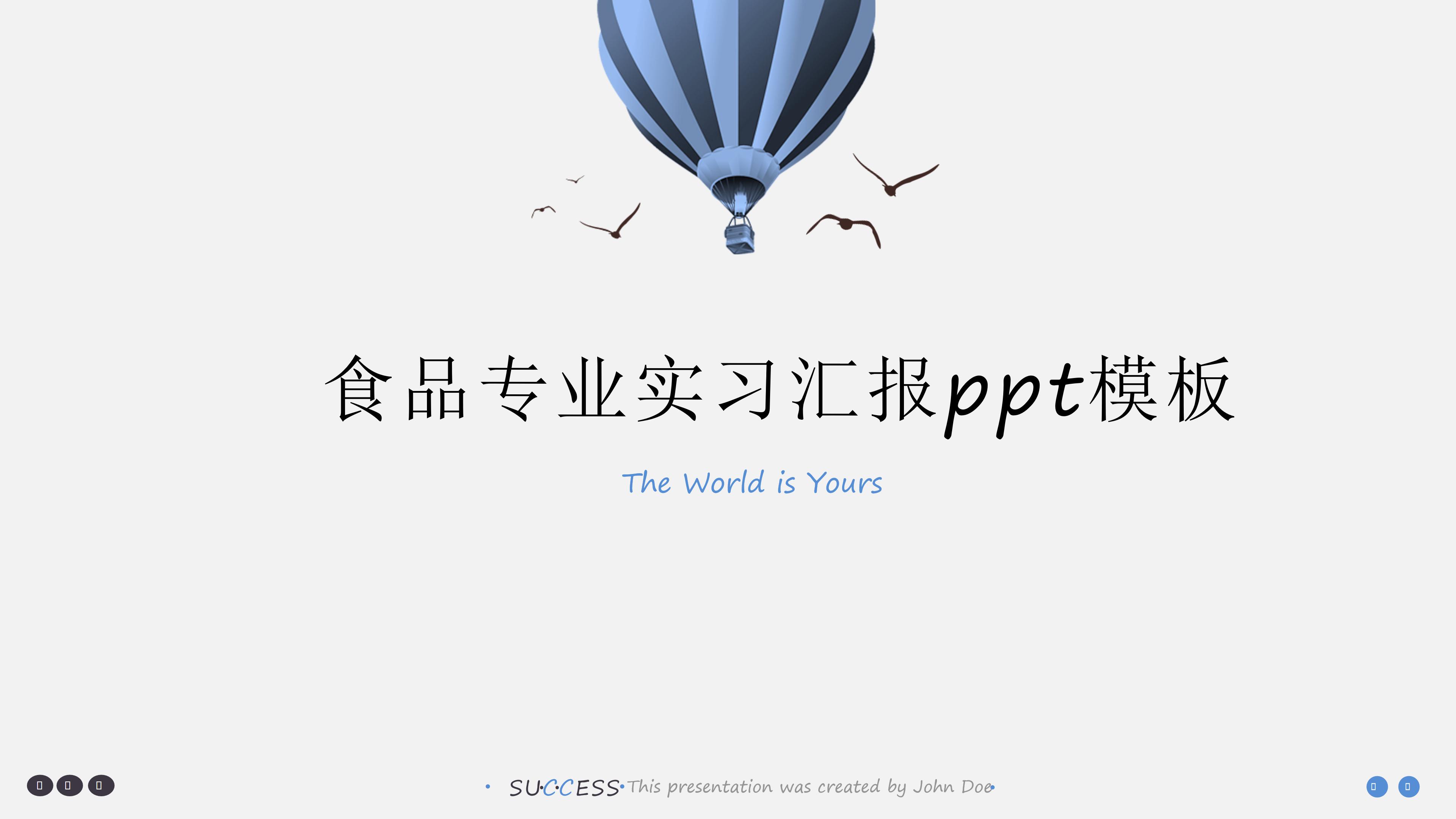 食品专业实习汇报ppt模板