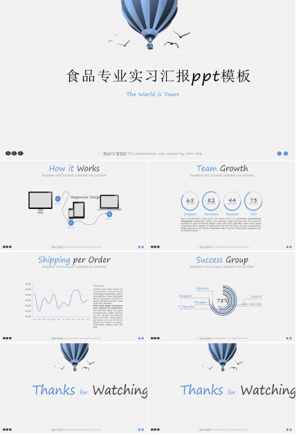 食品专业实习汇报ppt模板