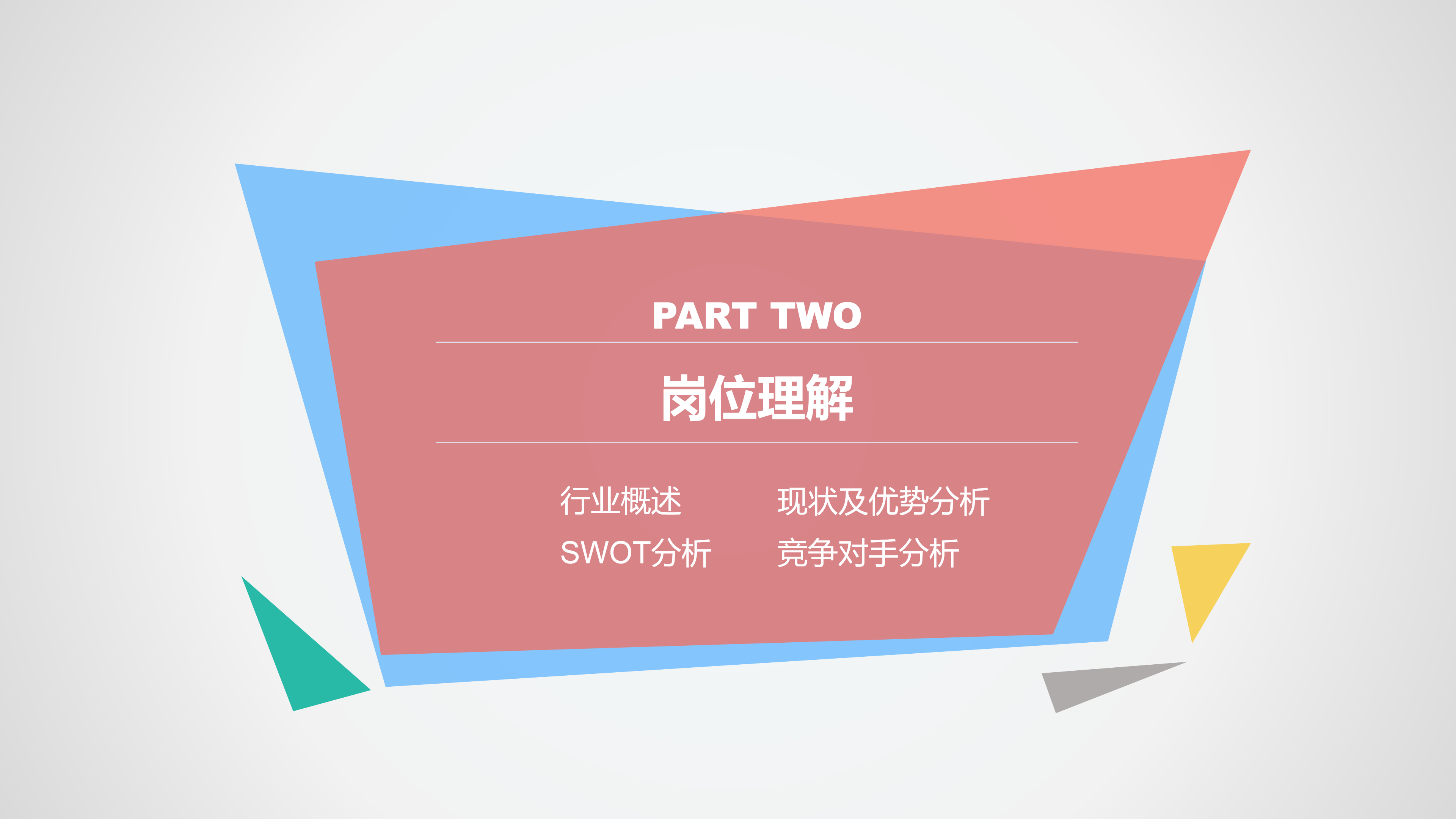 商务企业部门经理岗位竞聘ppt模板