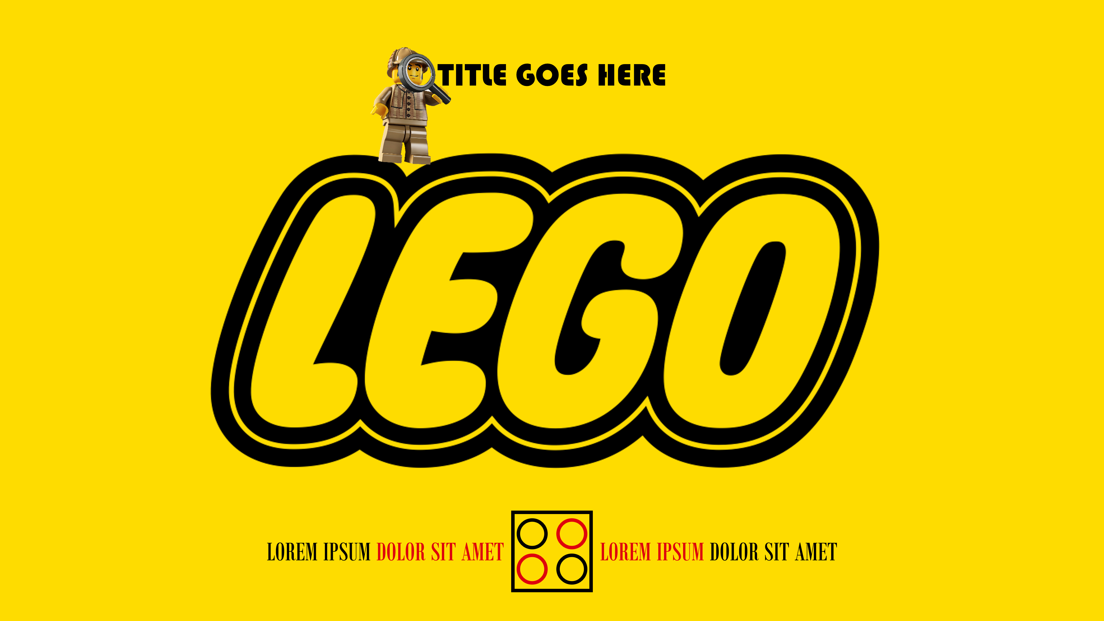 乐高LEGO风格乐高积木主题ppt模板