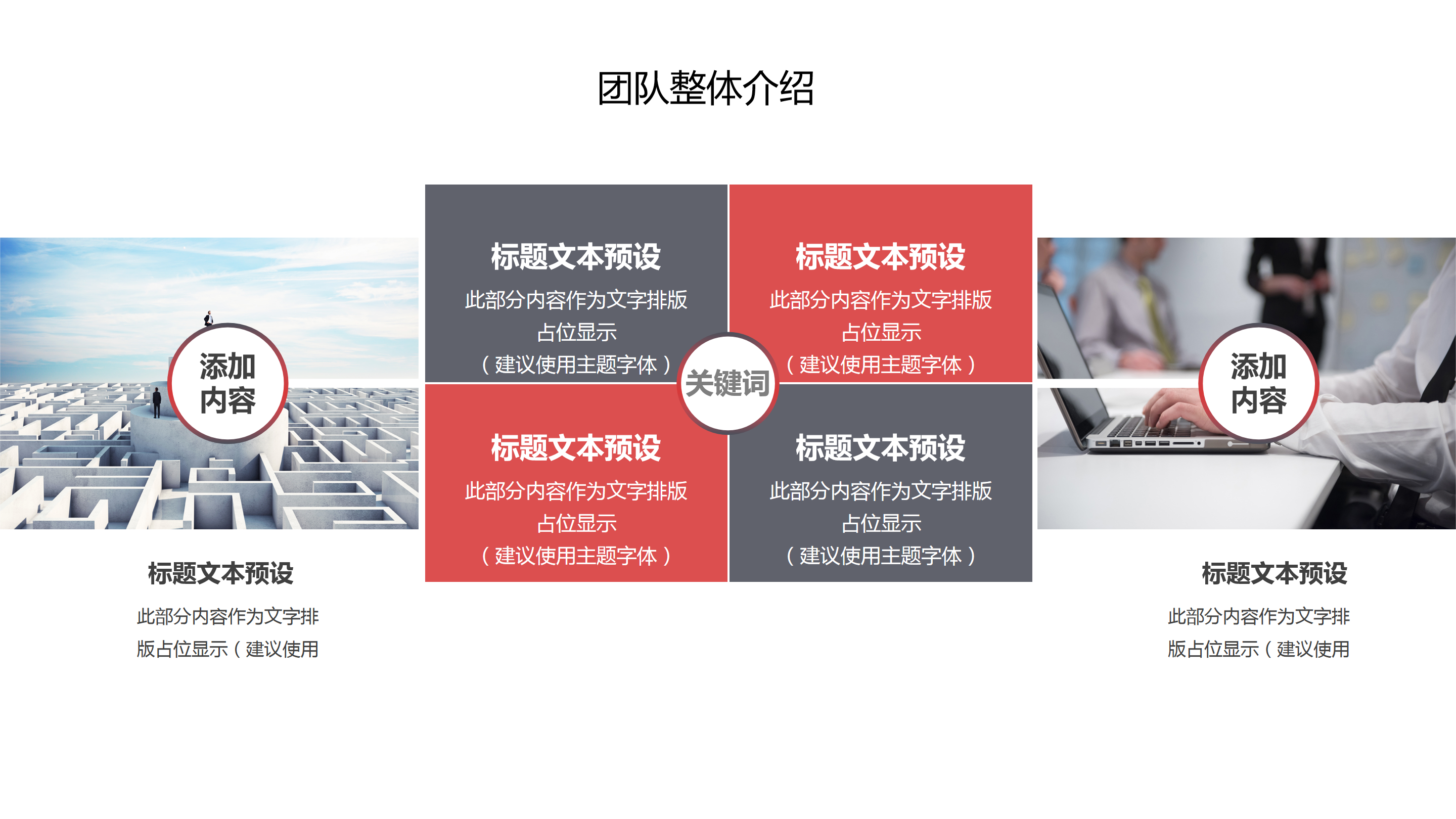 团队商务宣传简介演示ppt模板