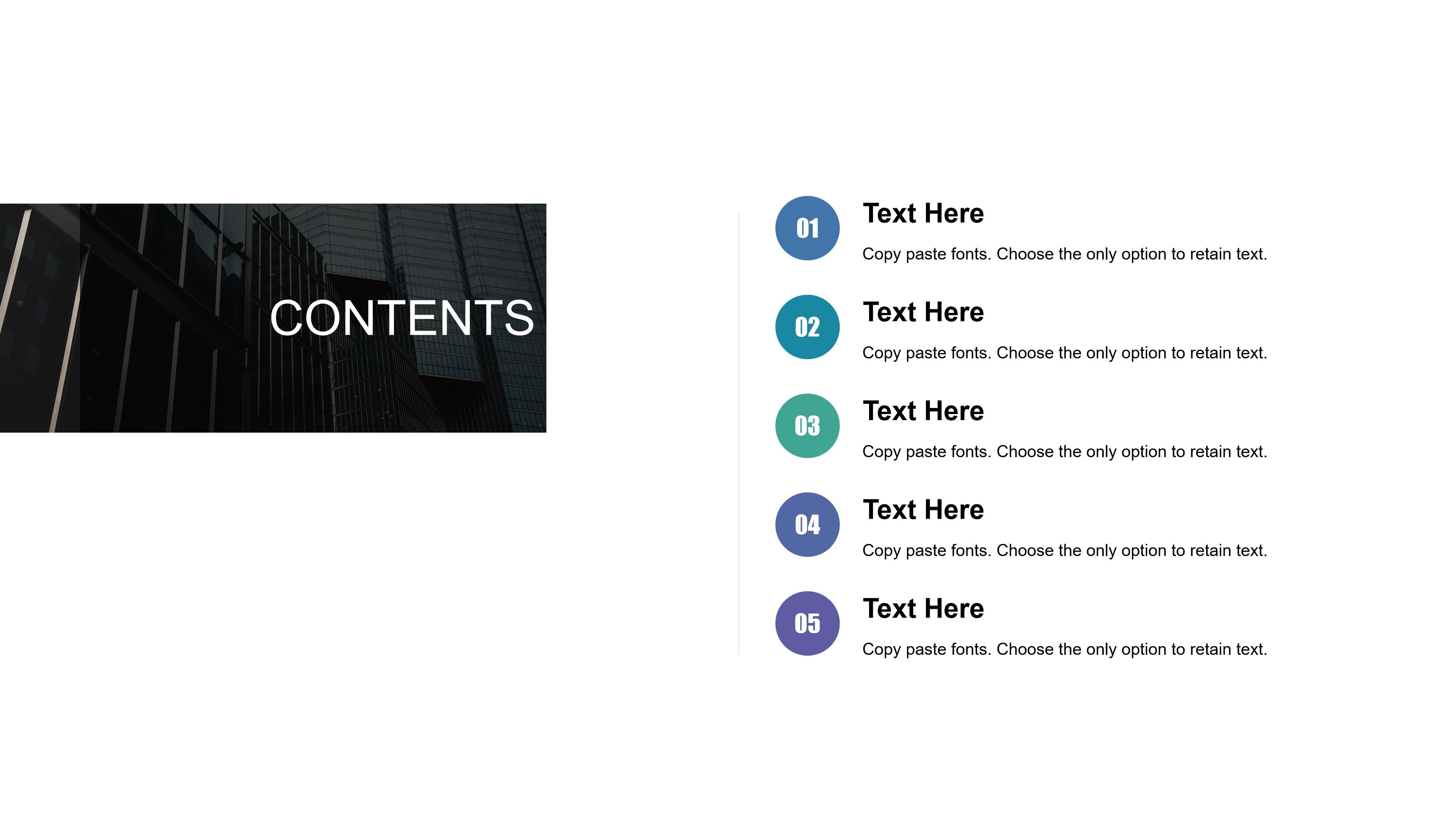 创意简约扁平几何风商务通用PPT模板