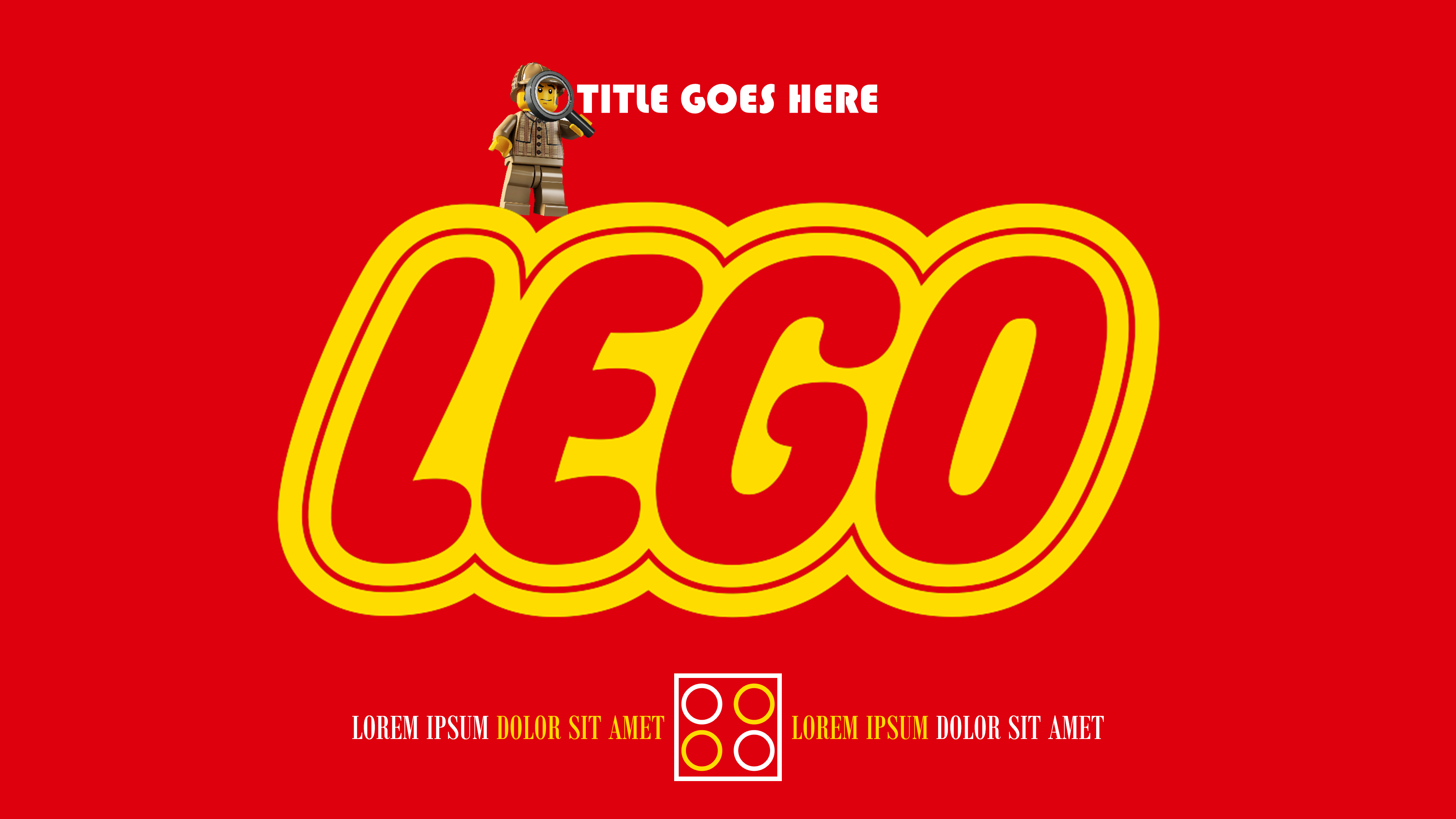 乐高LEGO风格乐高积木主题ppt模板